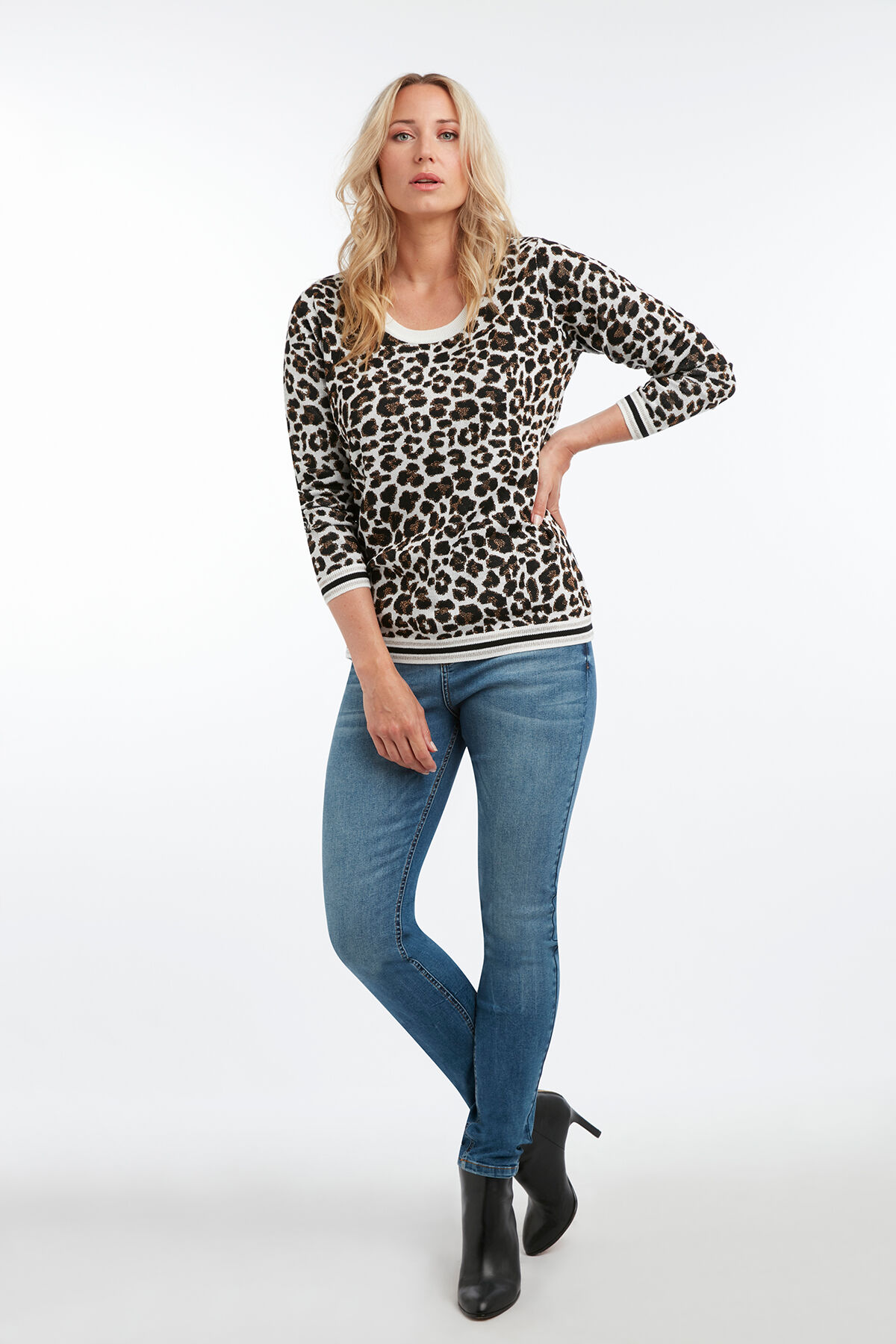 Pullover mit Leoparden-Print image number 3