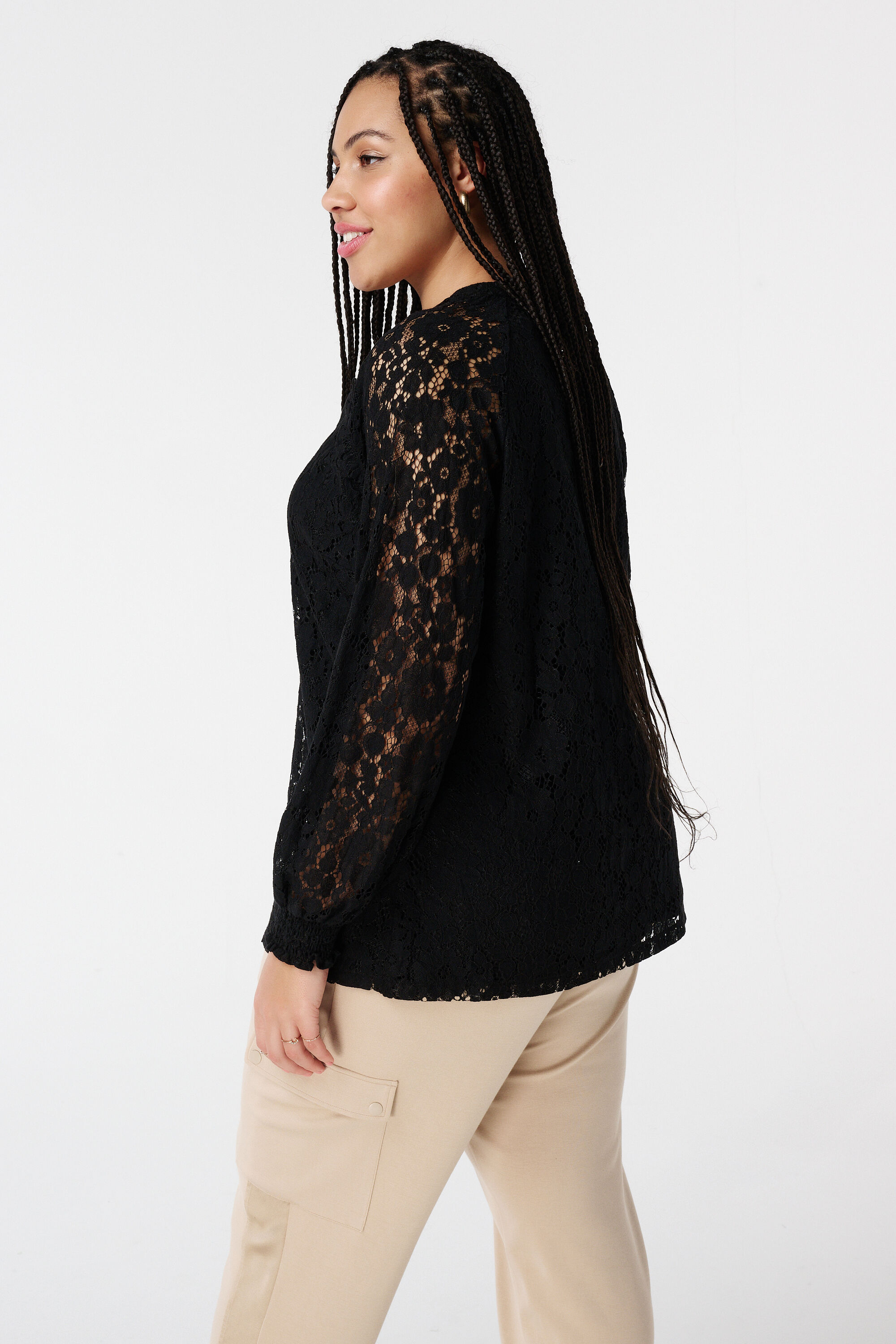 Spitzentop mit langen &Auml;rmeln  image number 3