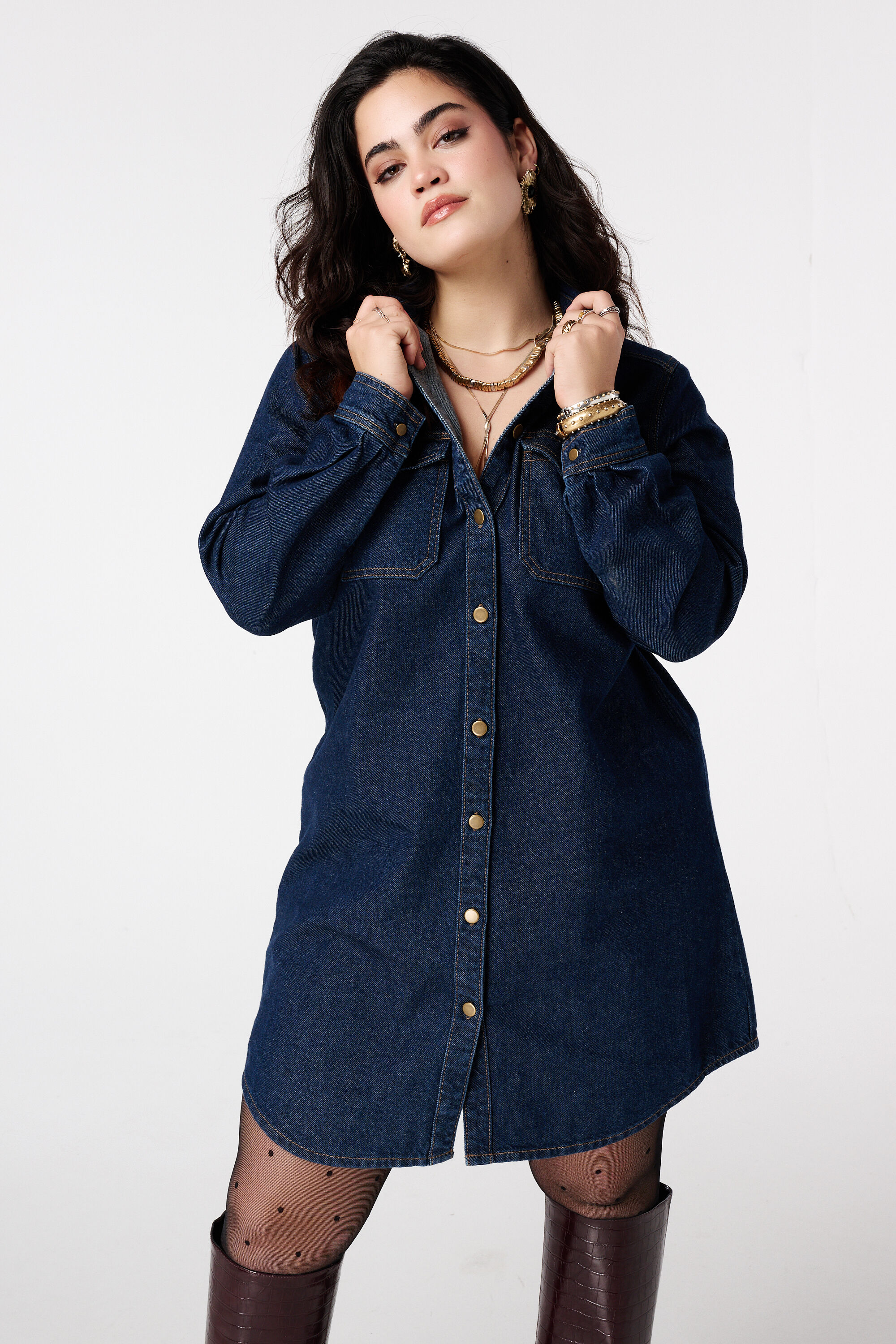 Jeanskleid mit Knopfleiste image number 5