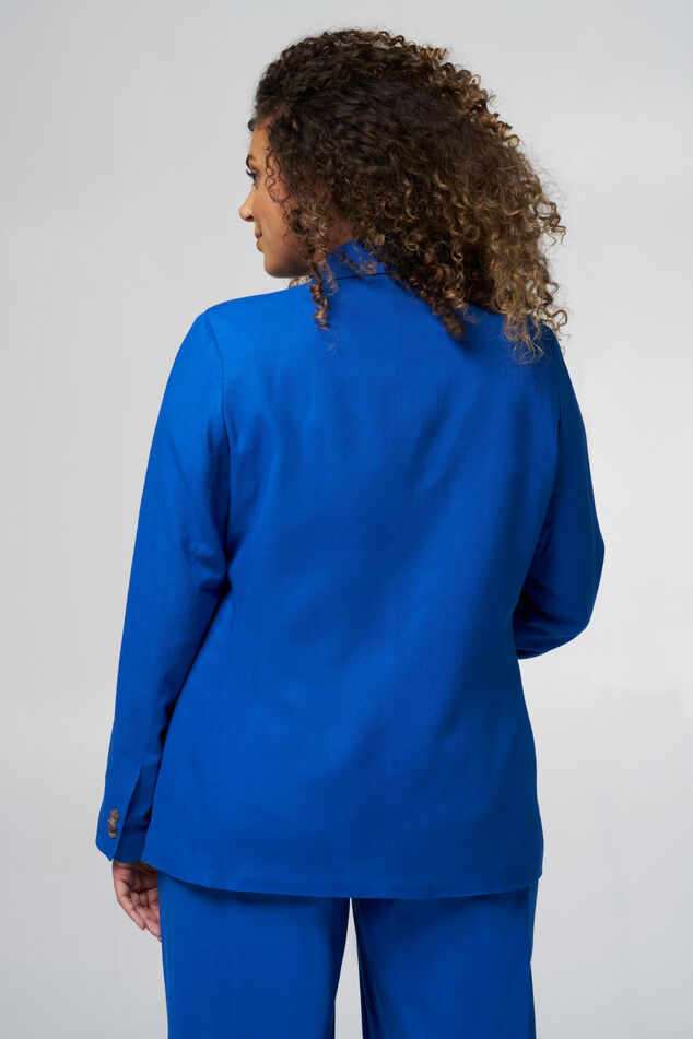 Gerade geschnittener Leinenblazer  image number 3