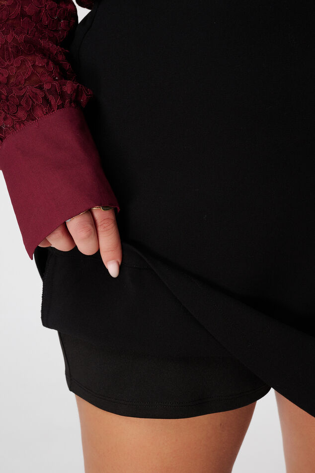 Rock mit Wickeloptik und elastischem Bund image number 6