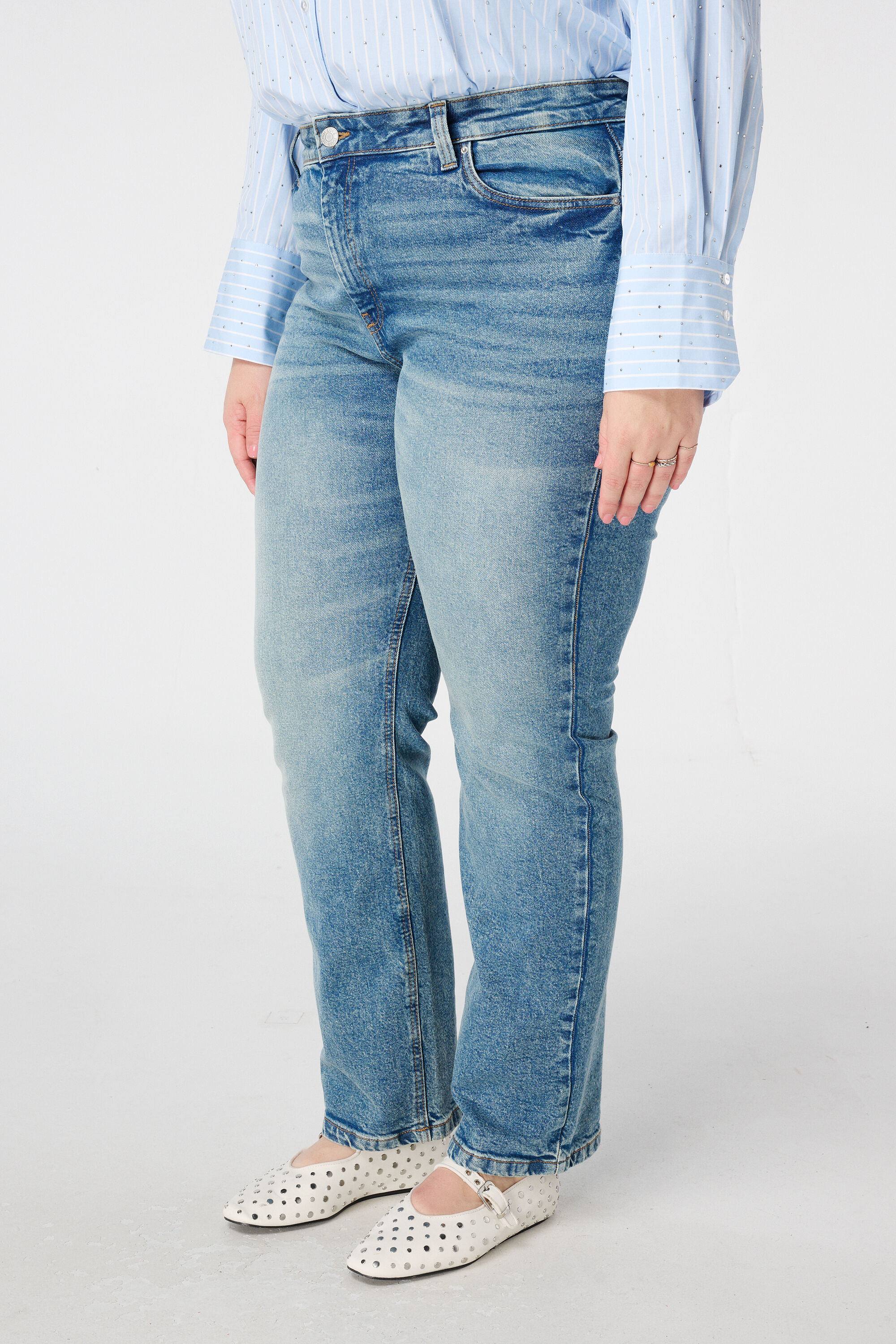 Straight Leg Jeans mit Mid Waist image number 5