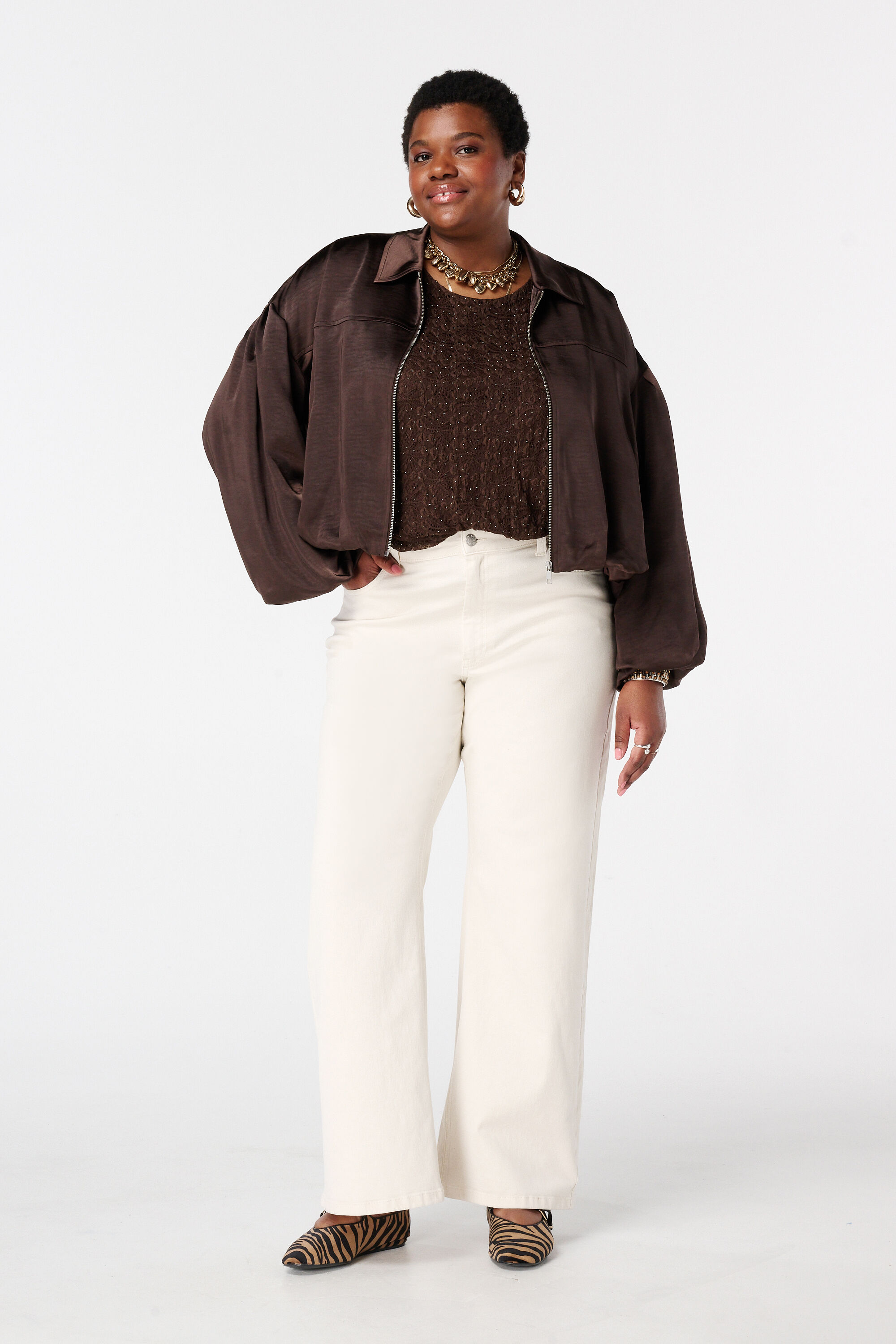 Satin-Bomberjacke image number 5