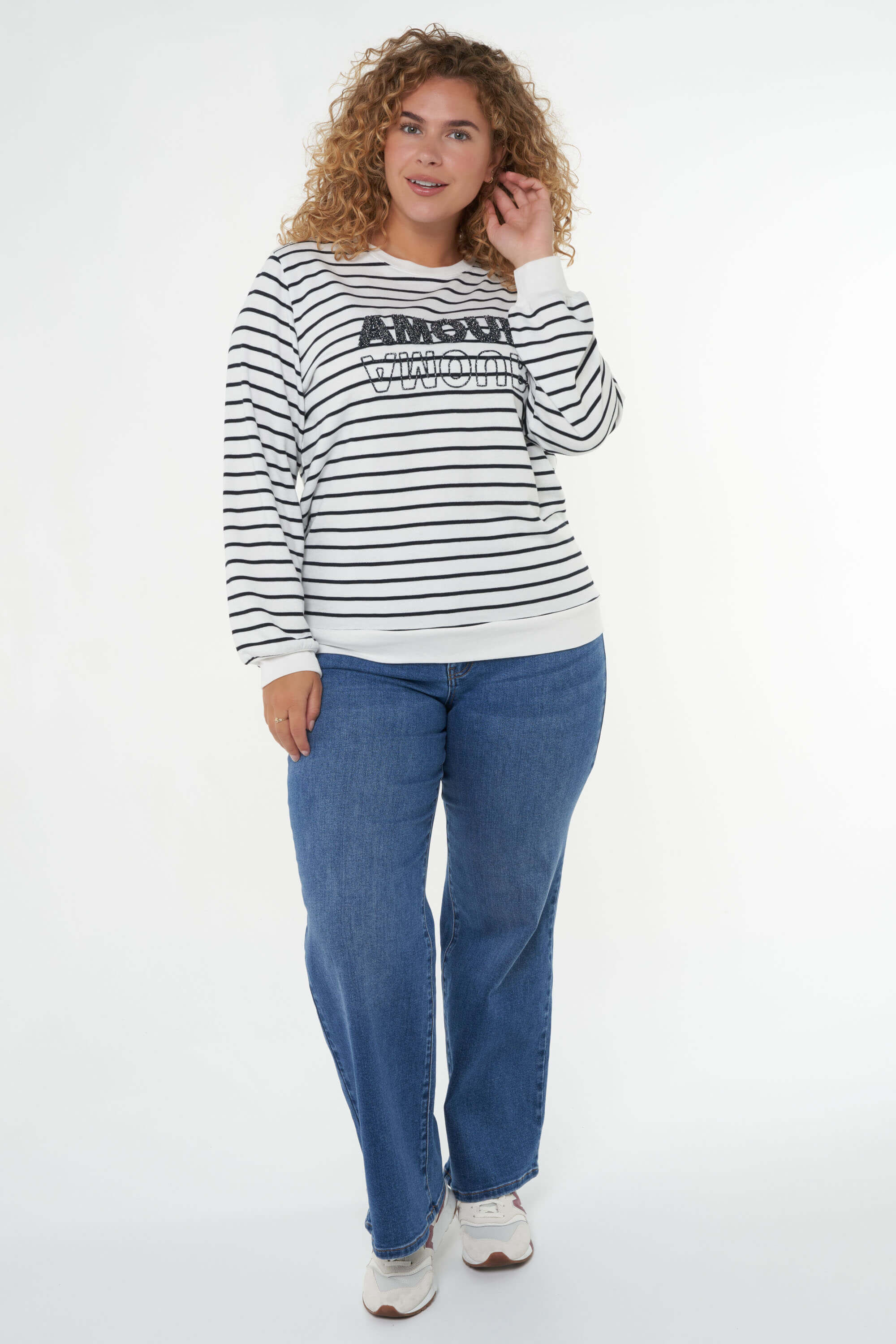Pullover mit Text-Print image number 6