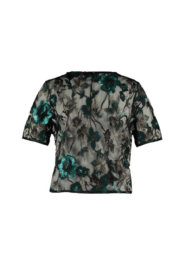 Cropped-Top mit Stickerei image number 3