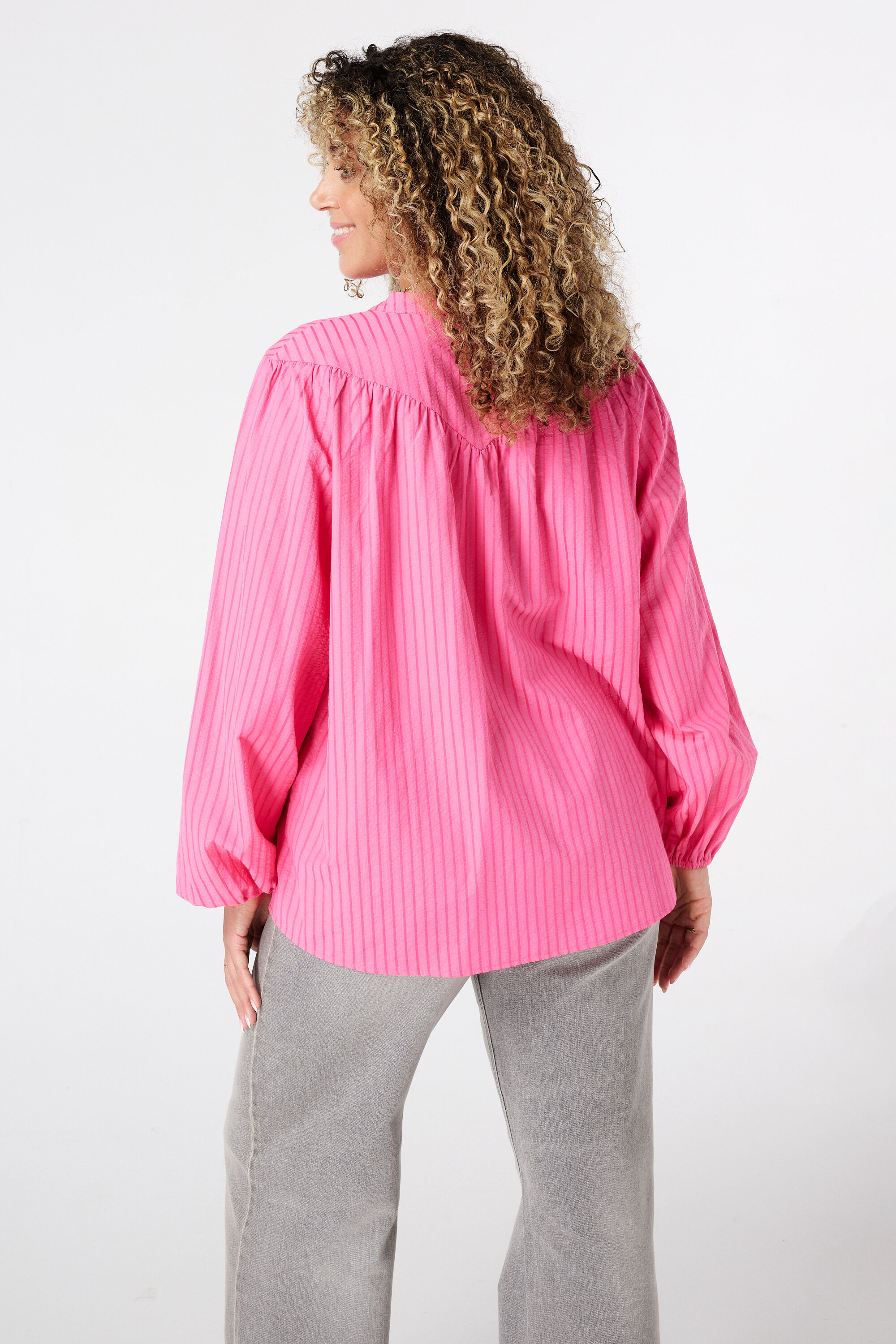 Bluse mit Streifendetail  image number 3