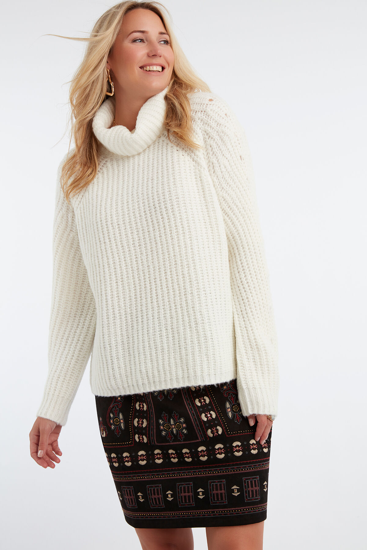 Dicker Strickpulli mit Rollkragen image number 4