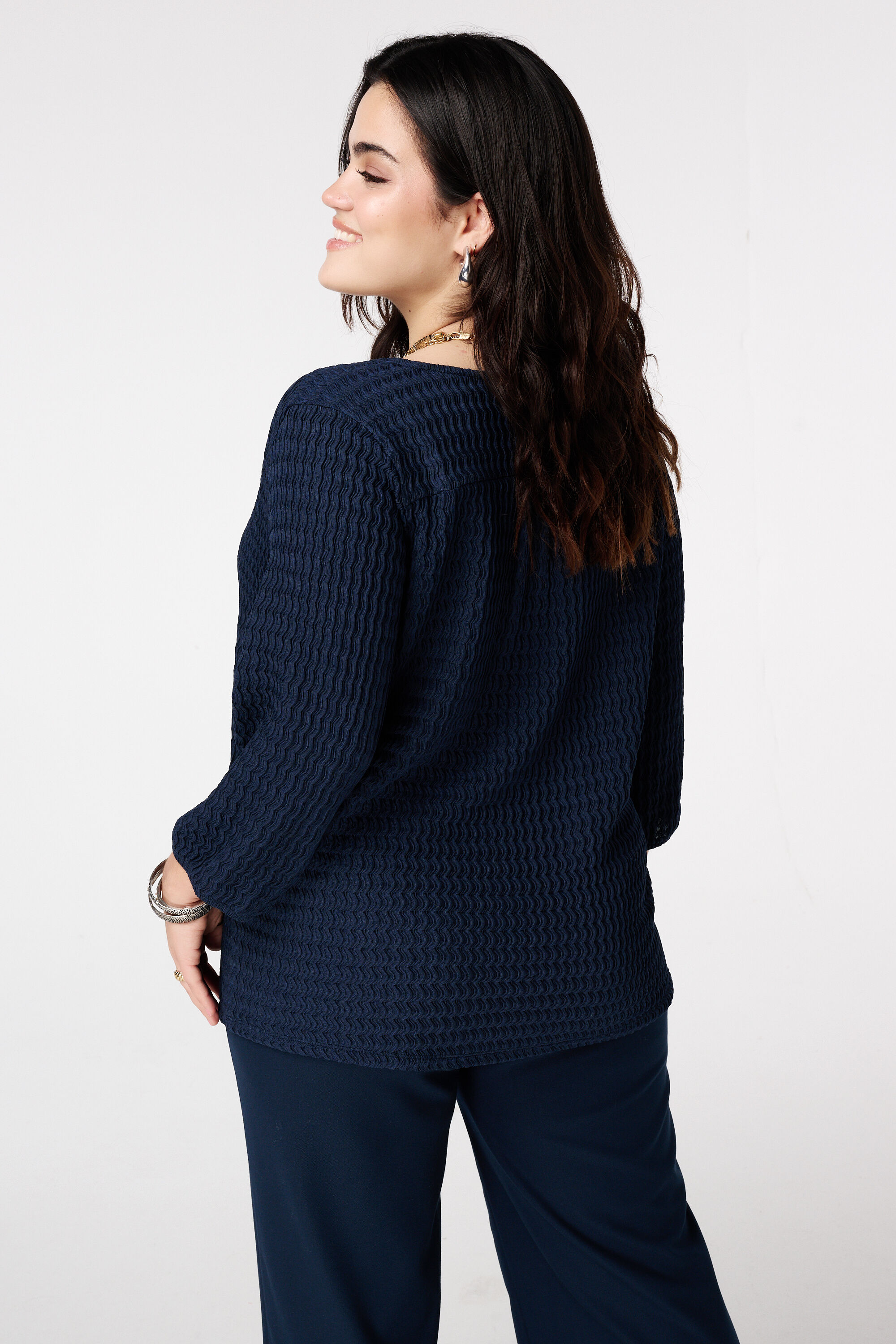 Jersey-Top mit Struktur image number 3