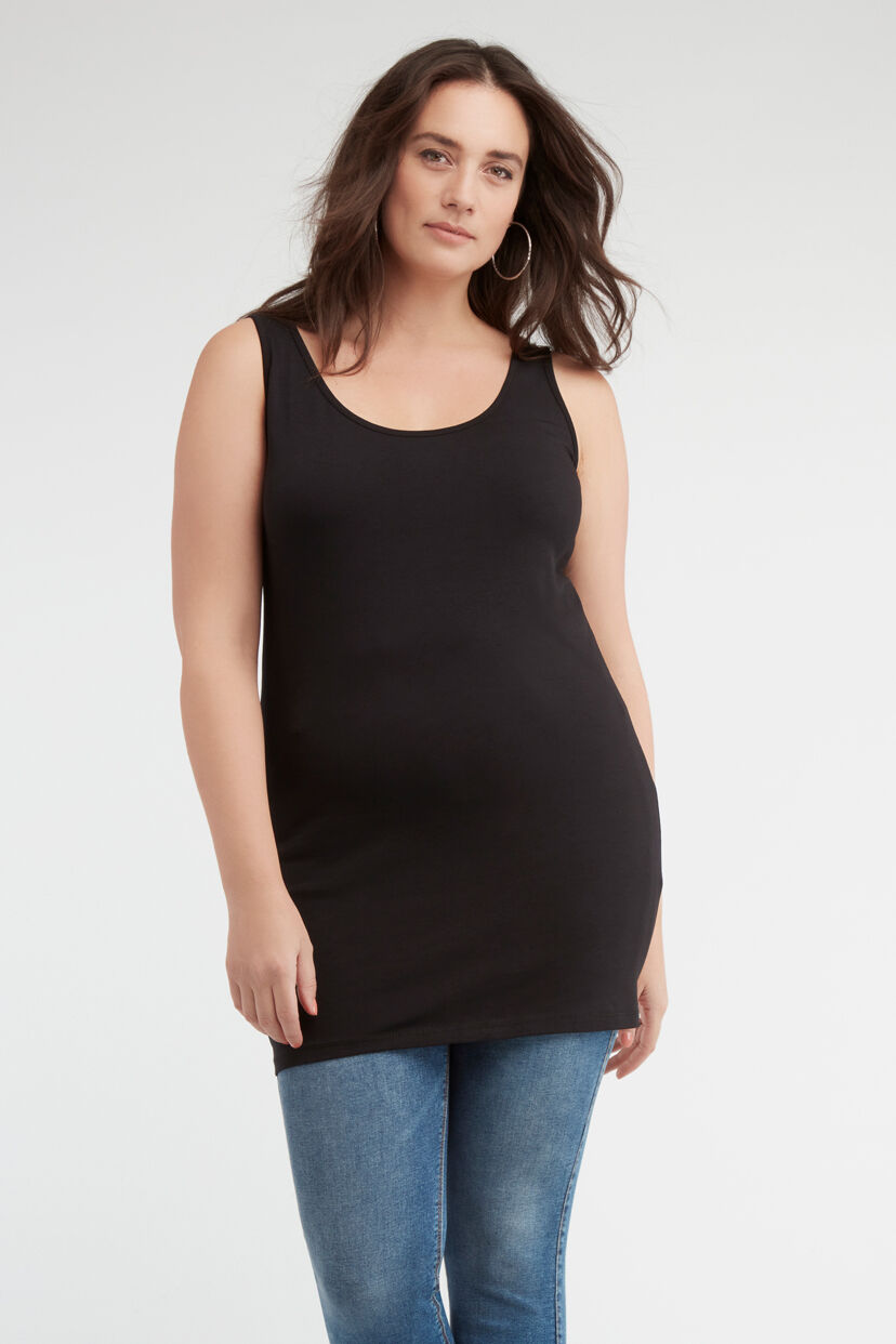 Extra langes Baumwoll-Top im 2-er Pack image number 5