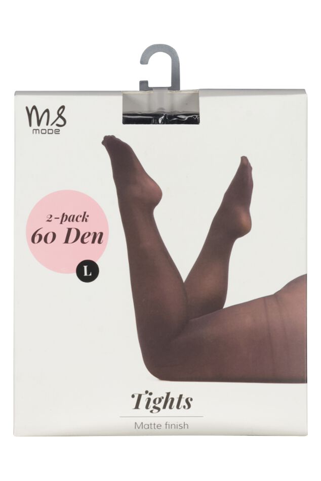 2-pack Basic-Strumpfhose mit 60 Denier image number 1