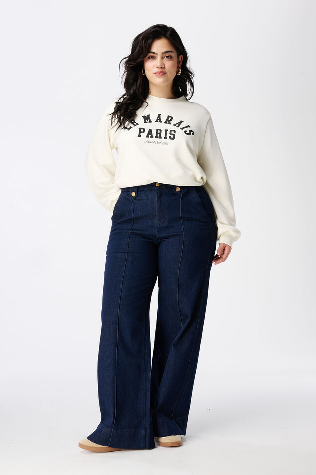 Jeans mit weitem Bein  image number 0