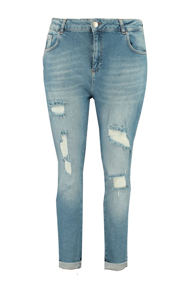 Jeans mit Used-Look image number 1