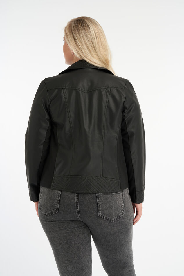 Biker-Jacke aus Kunstleder image number 3