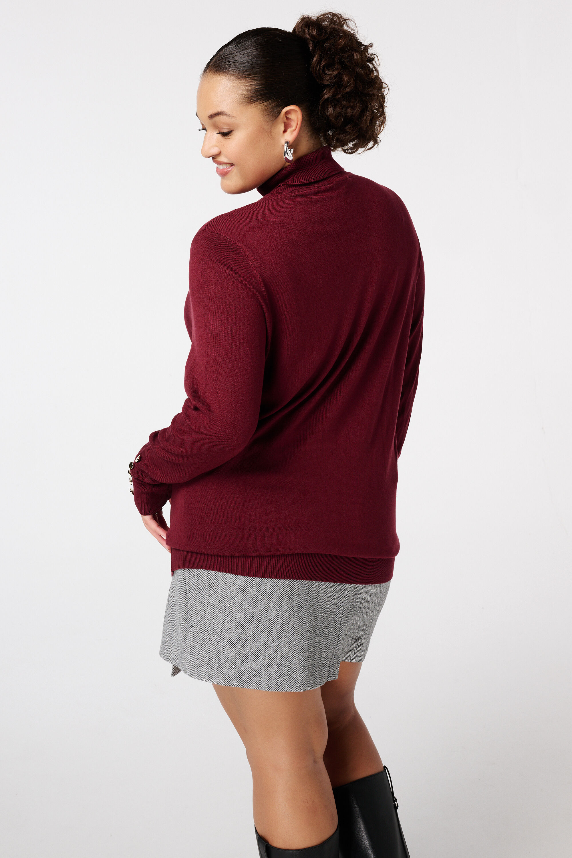 Pullover mit Rollkragen und Zierkn&ouml;pfen image number 3