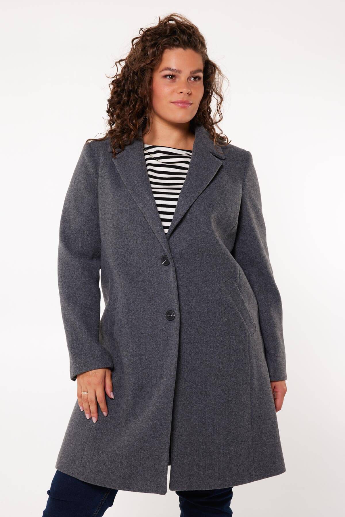 Gekn&ouml;pfte Mantel-Jacke image number 6