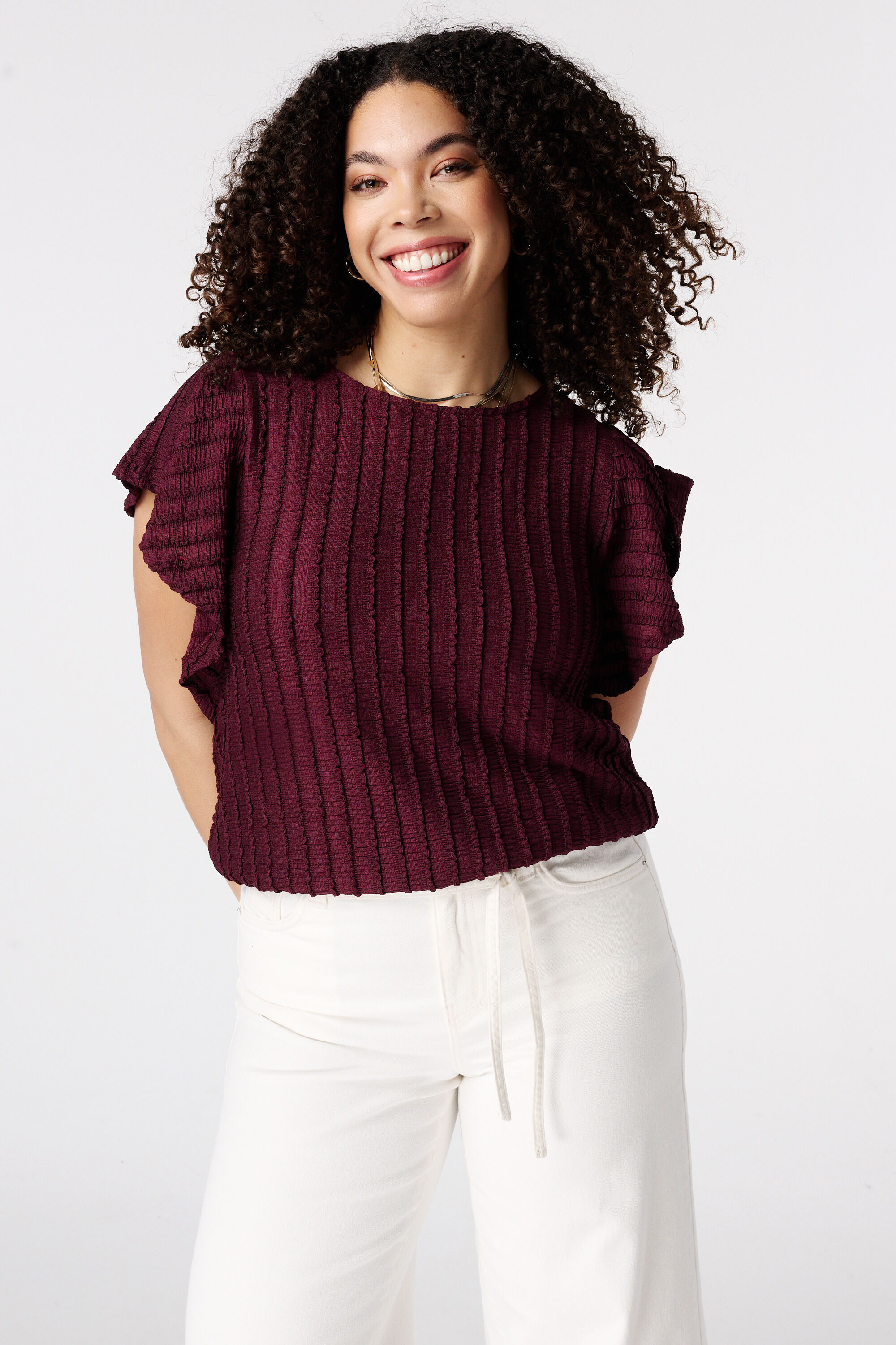 Top mit Schmetterlings&auml;rmeln image number 0