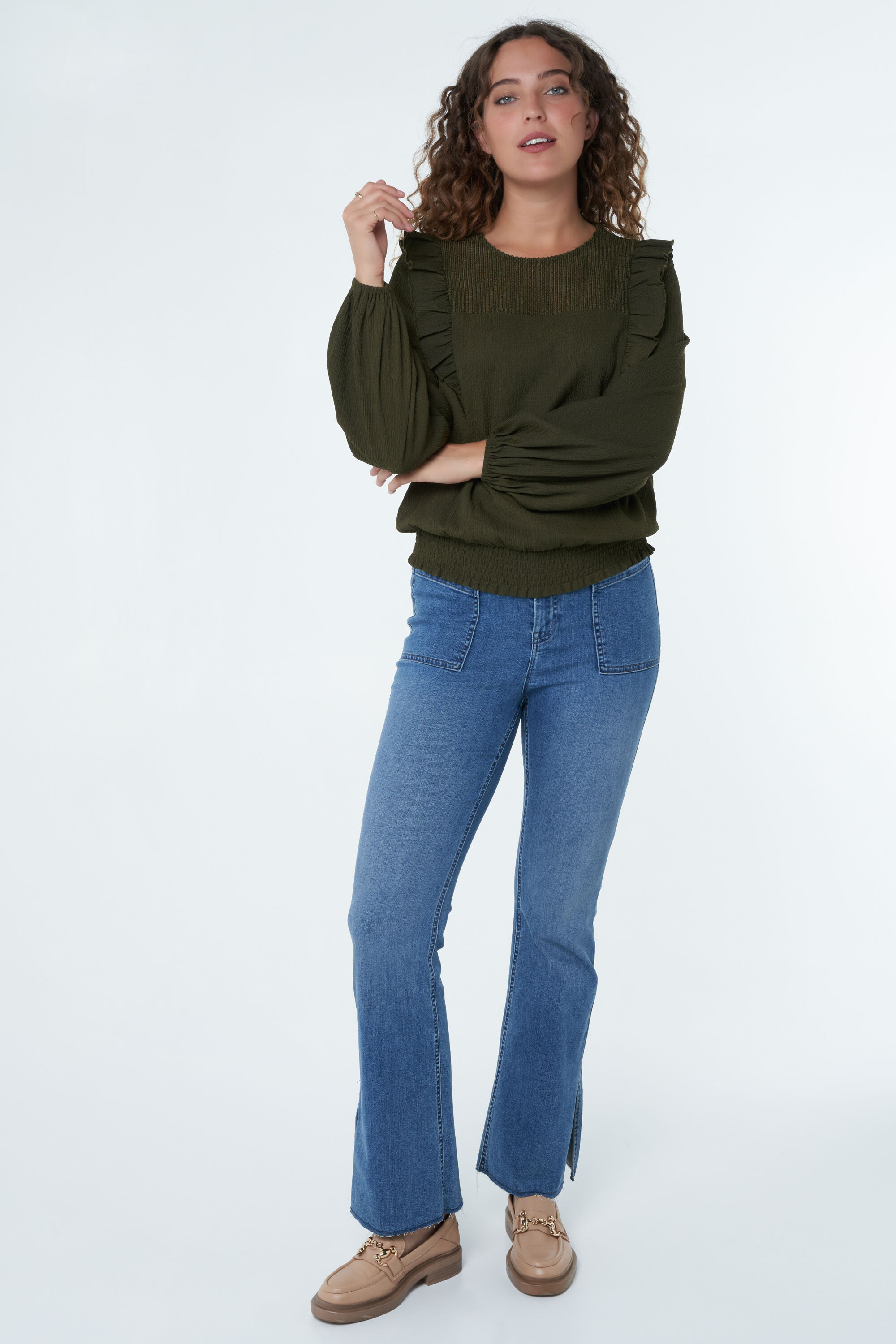 Top mit Ballon-Passform  image number 5