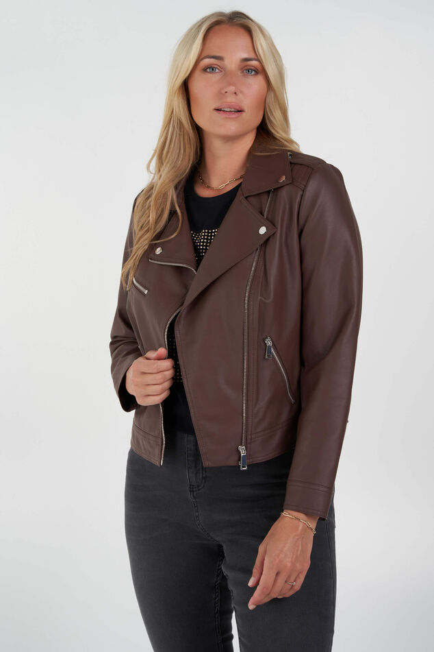 Biker-Jacke aus Kunstleder image number 0