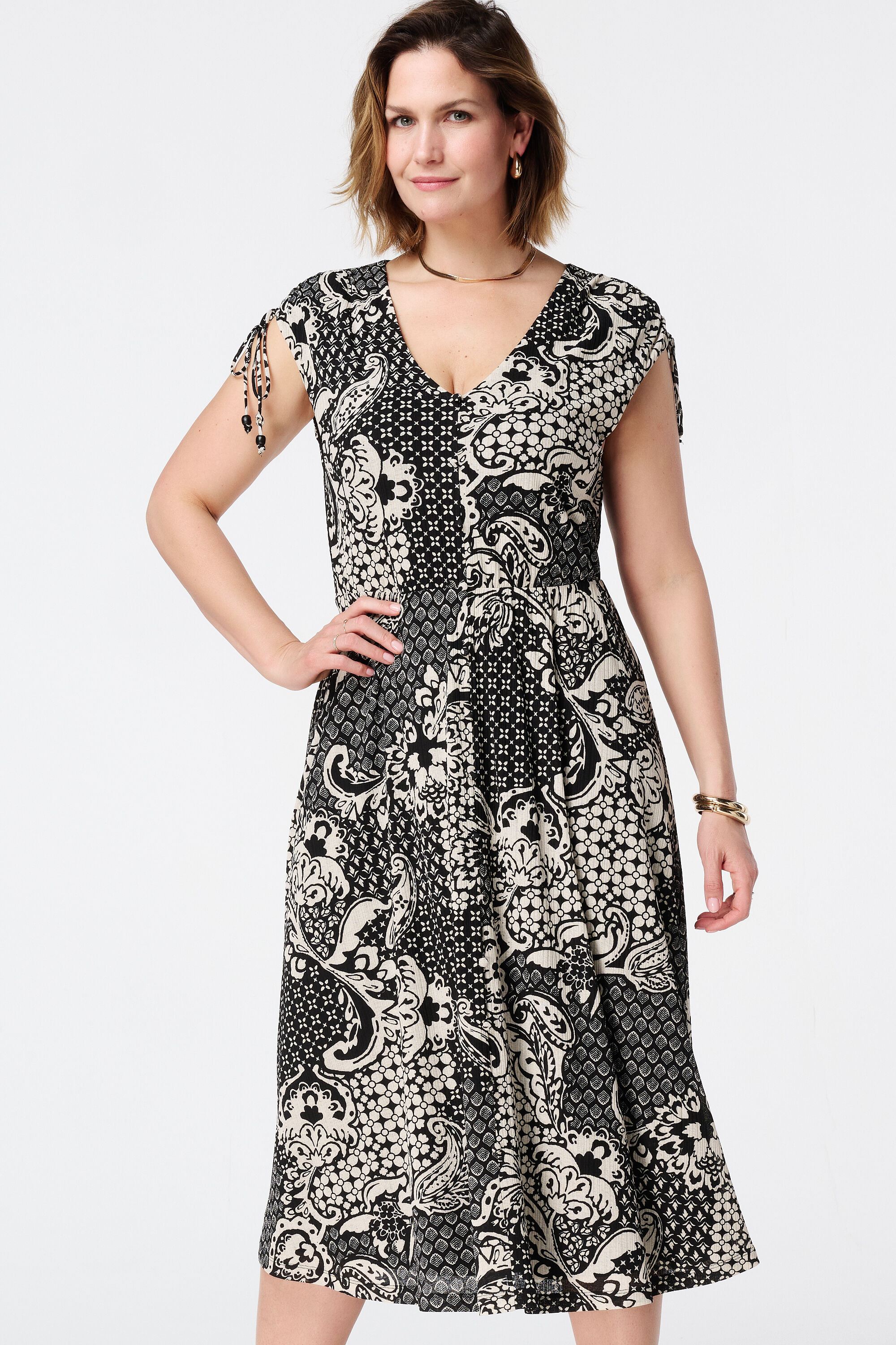 Midikleid mit Paisley-Print  image number 5