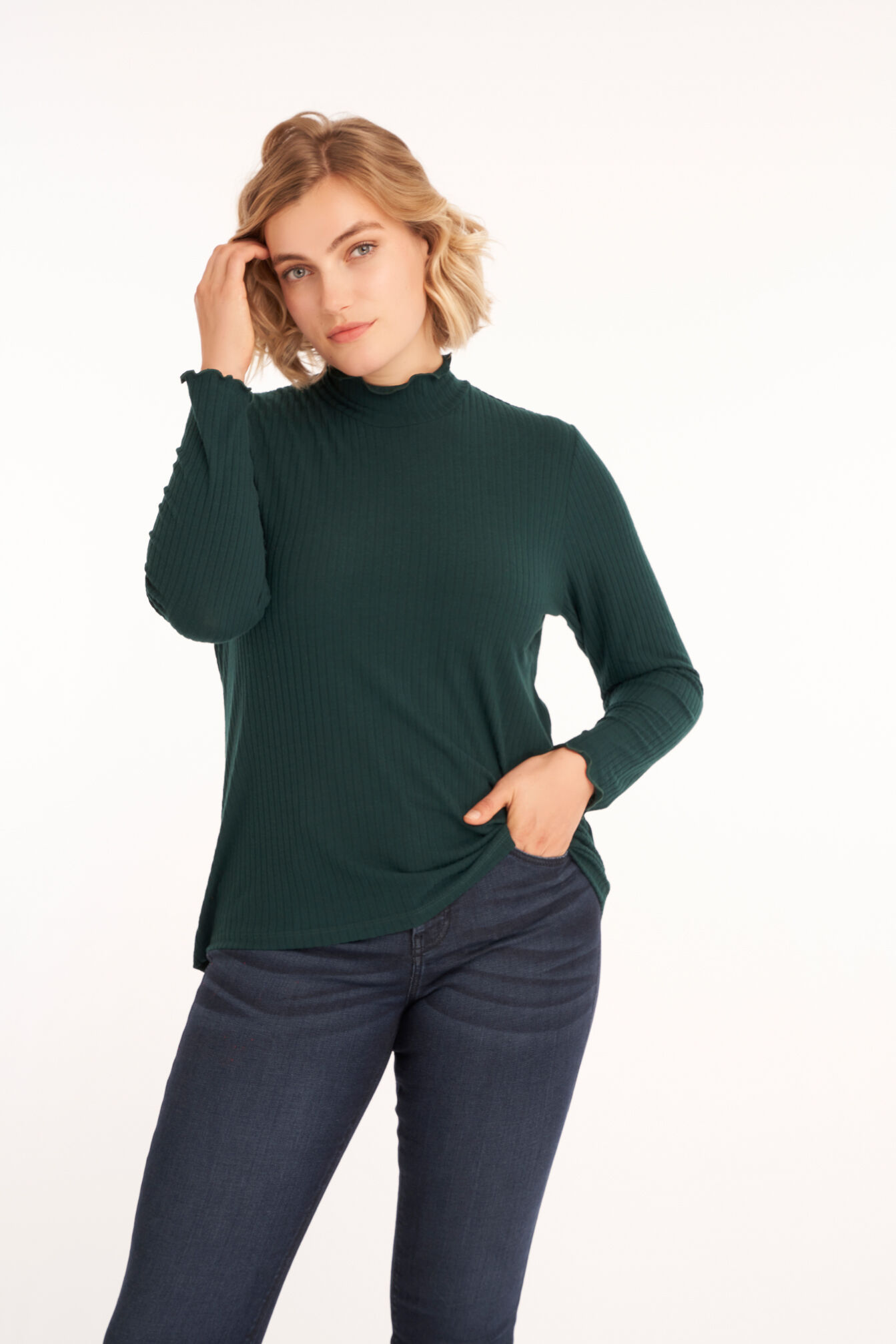 Top mit hohem Kragen image number 0