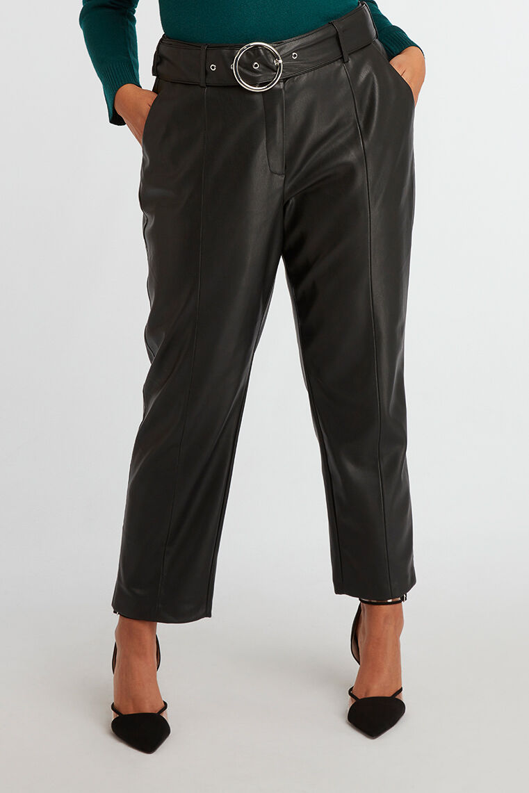 Hose aus PU-Leder mit G&uuml;rtel  image number 6