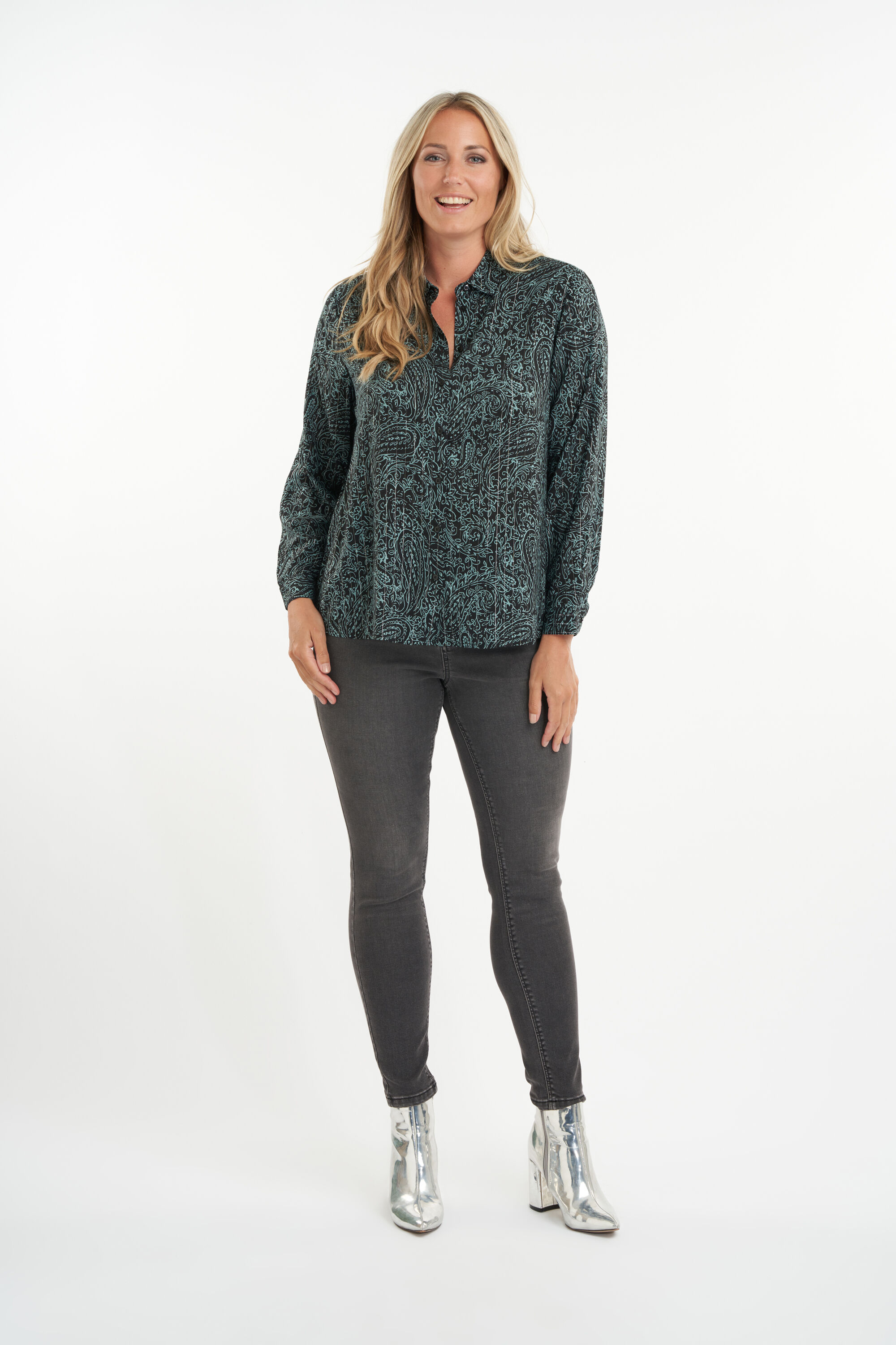 Bluse mit Print image number 5