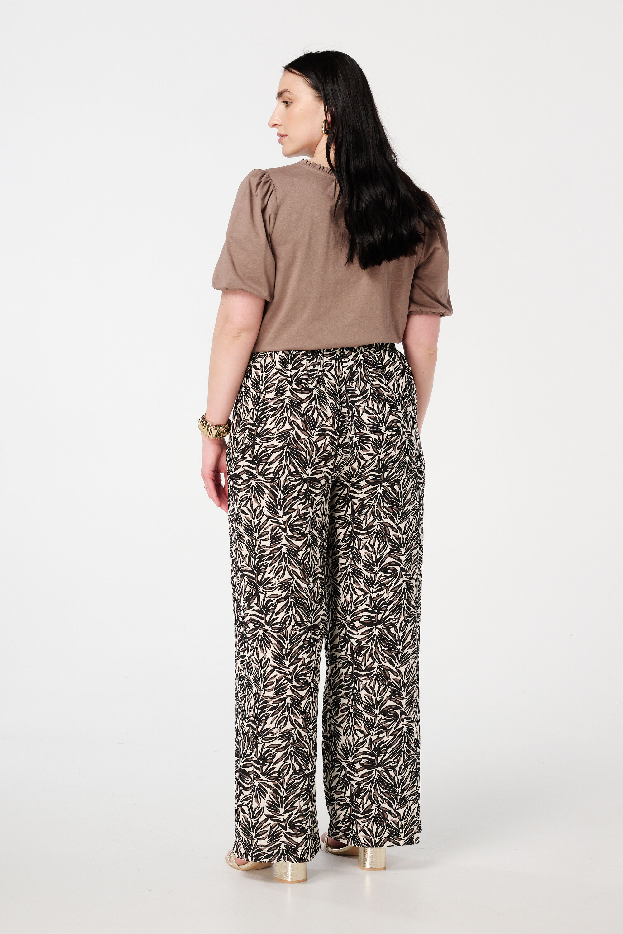 Luftige Hose mit Print  image number 3