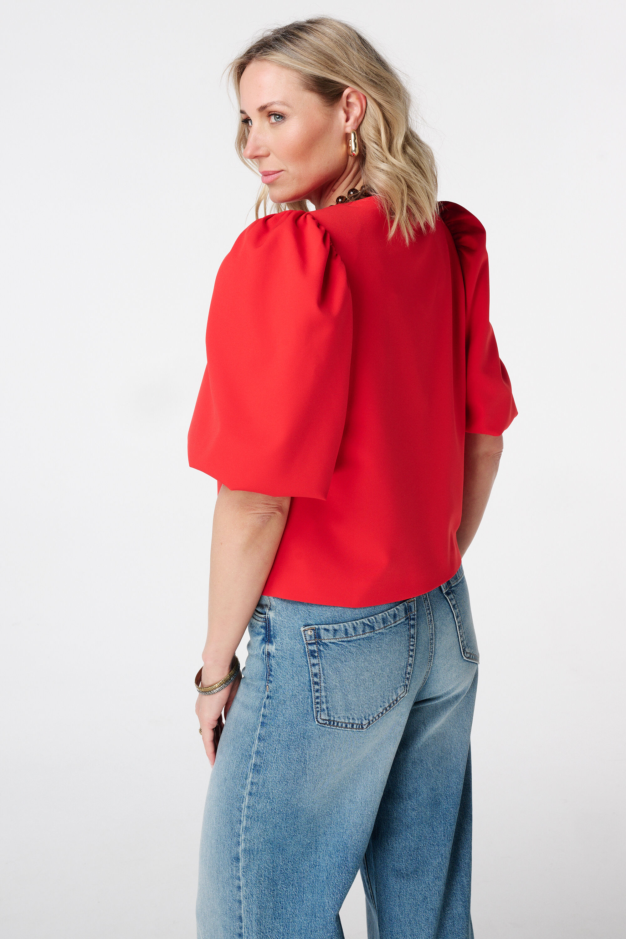 Blazer mit kurzen Puff&auml;rmeln image number 3