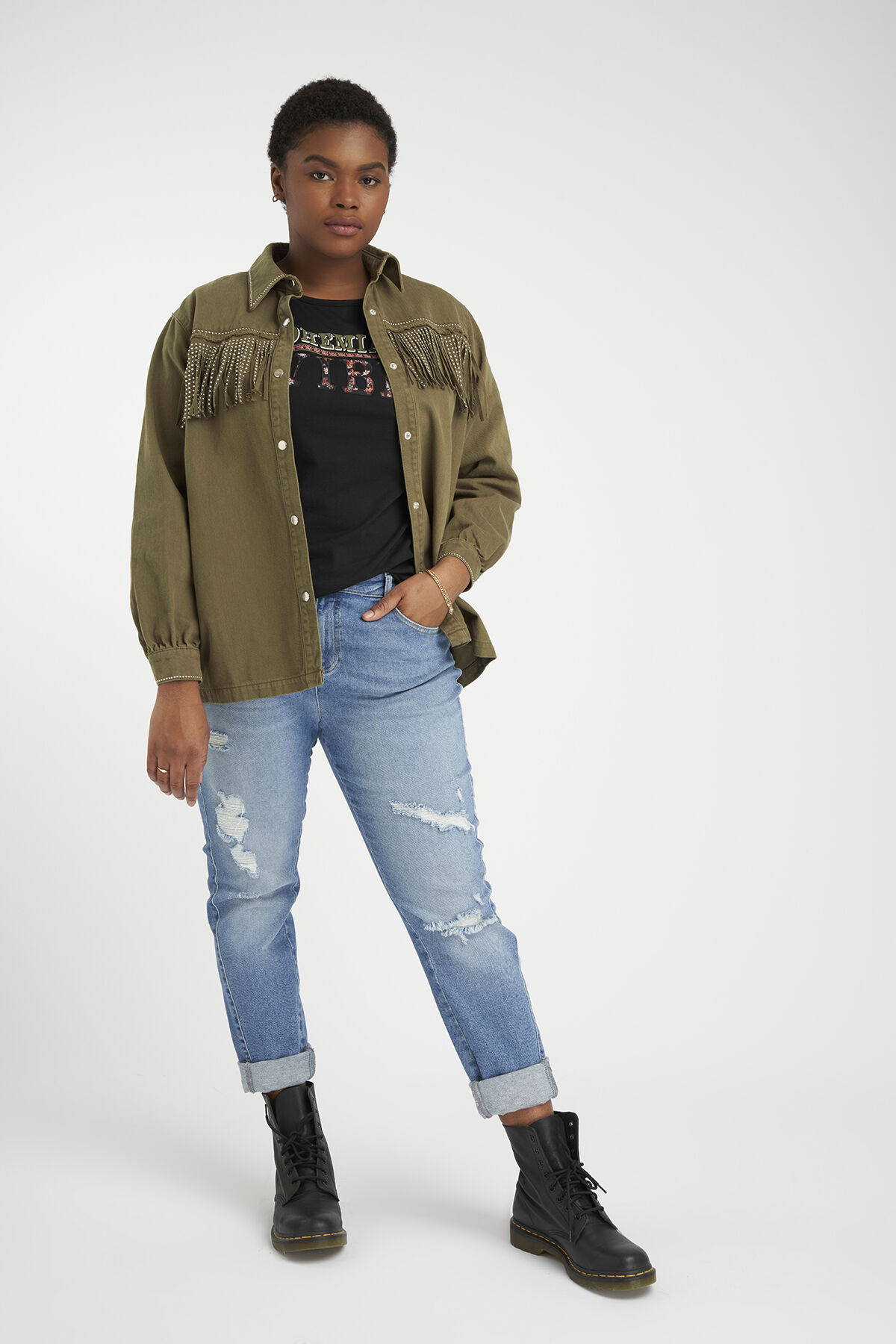 Jacke mit Fransendetail image number 6