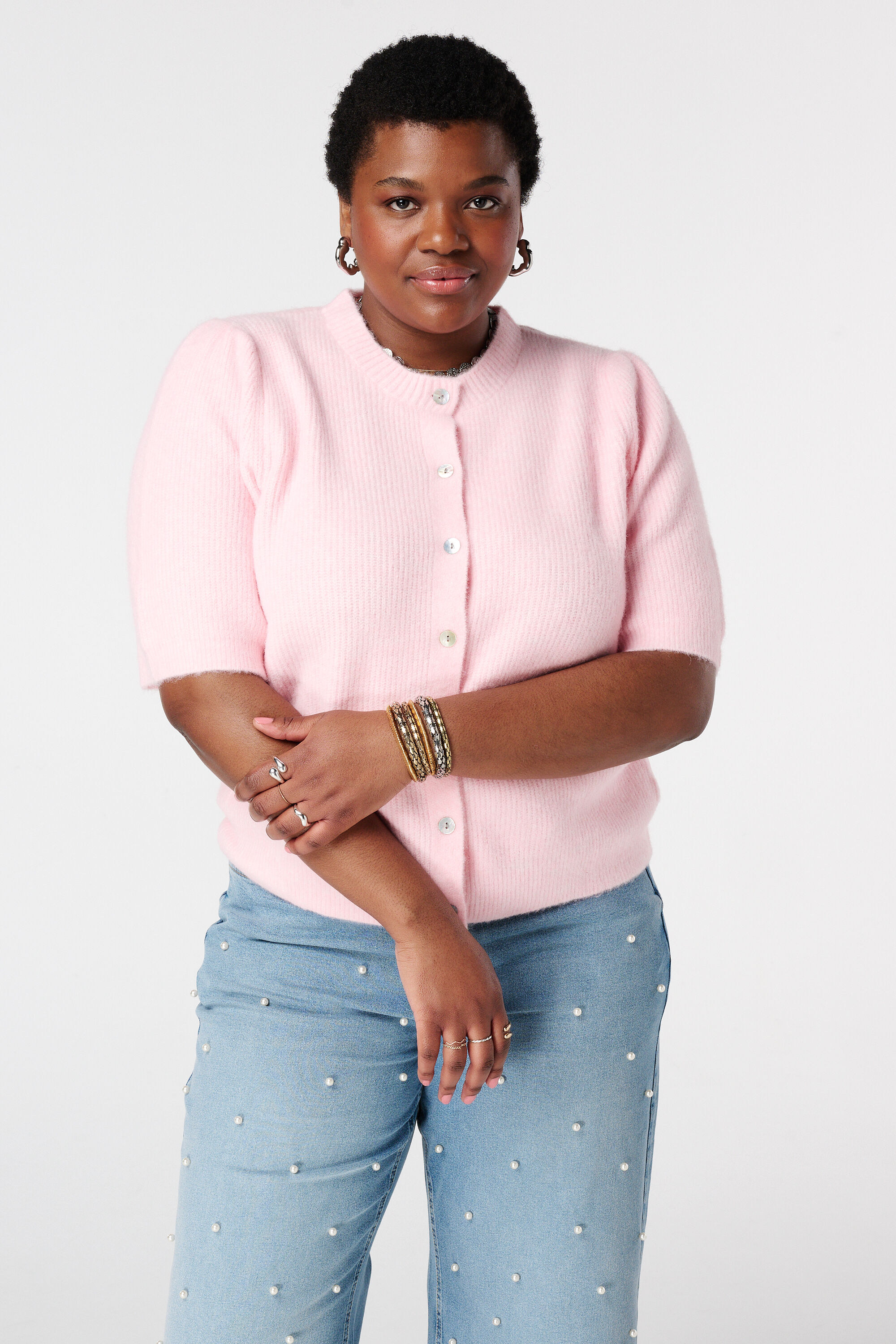 Strickjacke mit kurzen &Auml;rmeln image number 0