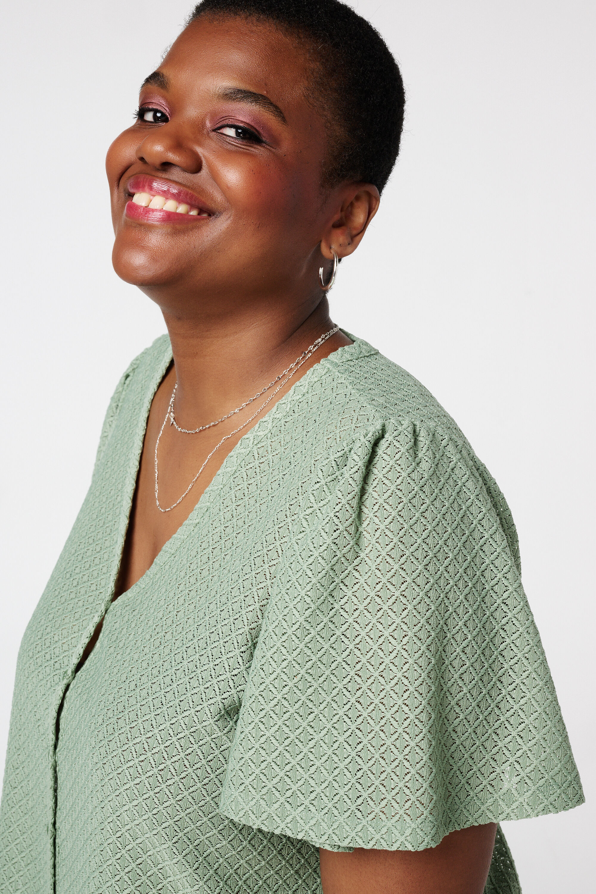 Texturiertes jersey Top image number 4