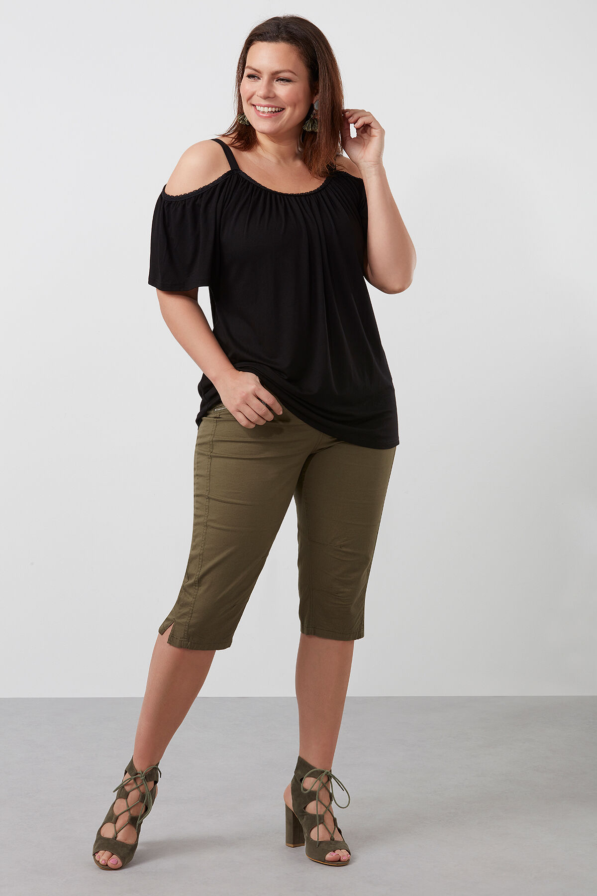 Capri-Hose aus Baumwolle image number 4