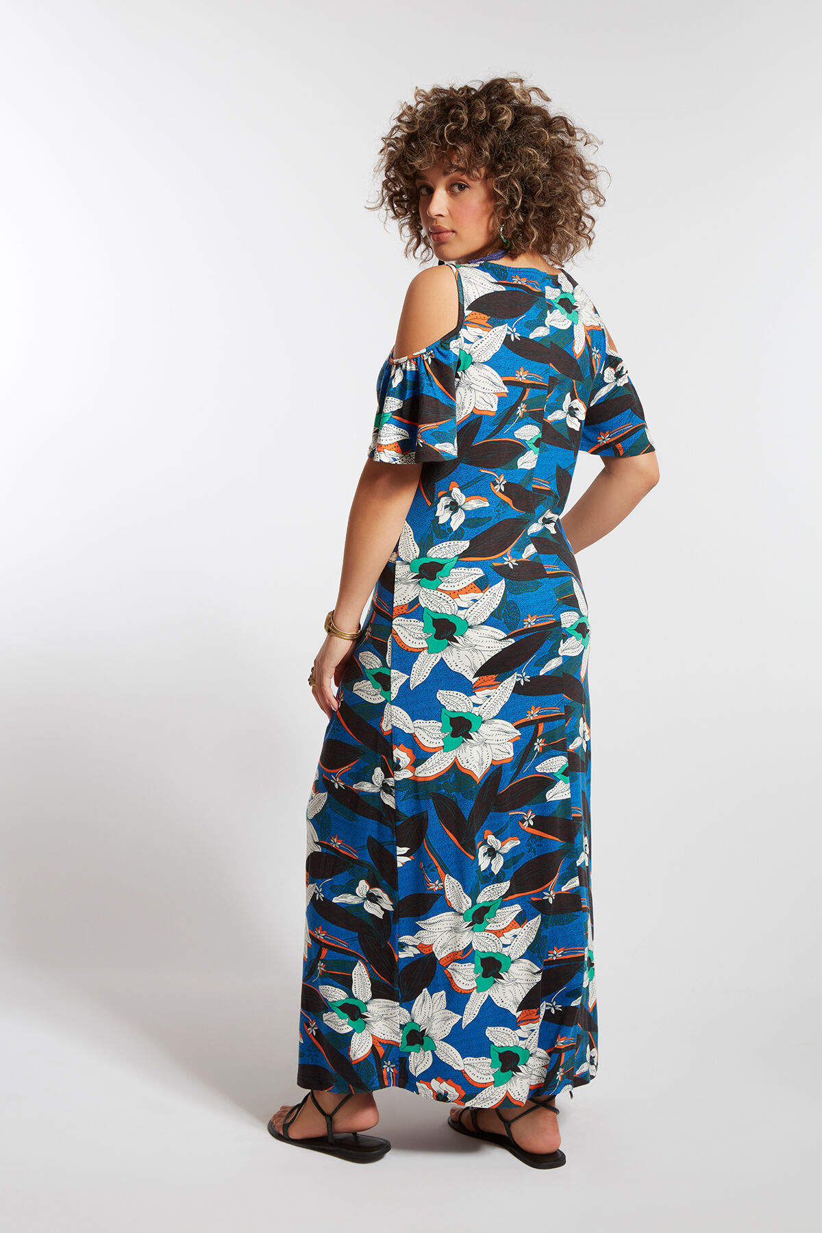 Langes Kleid mit Print image number 5