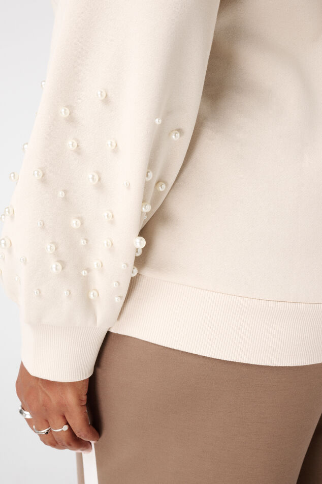 Pullover mit Perlendetail image number 6