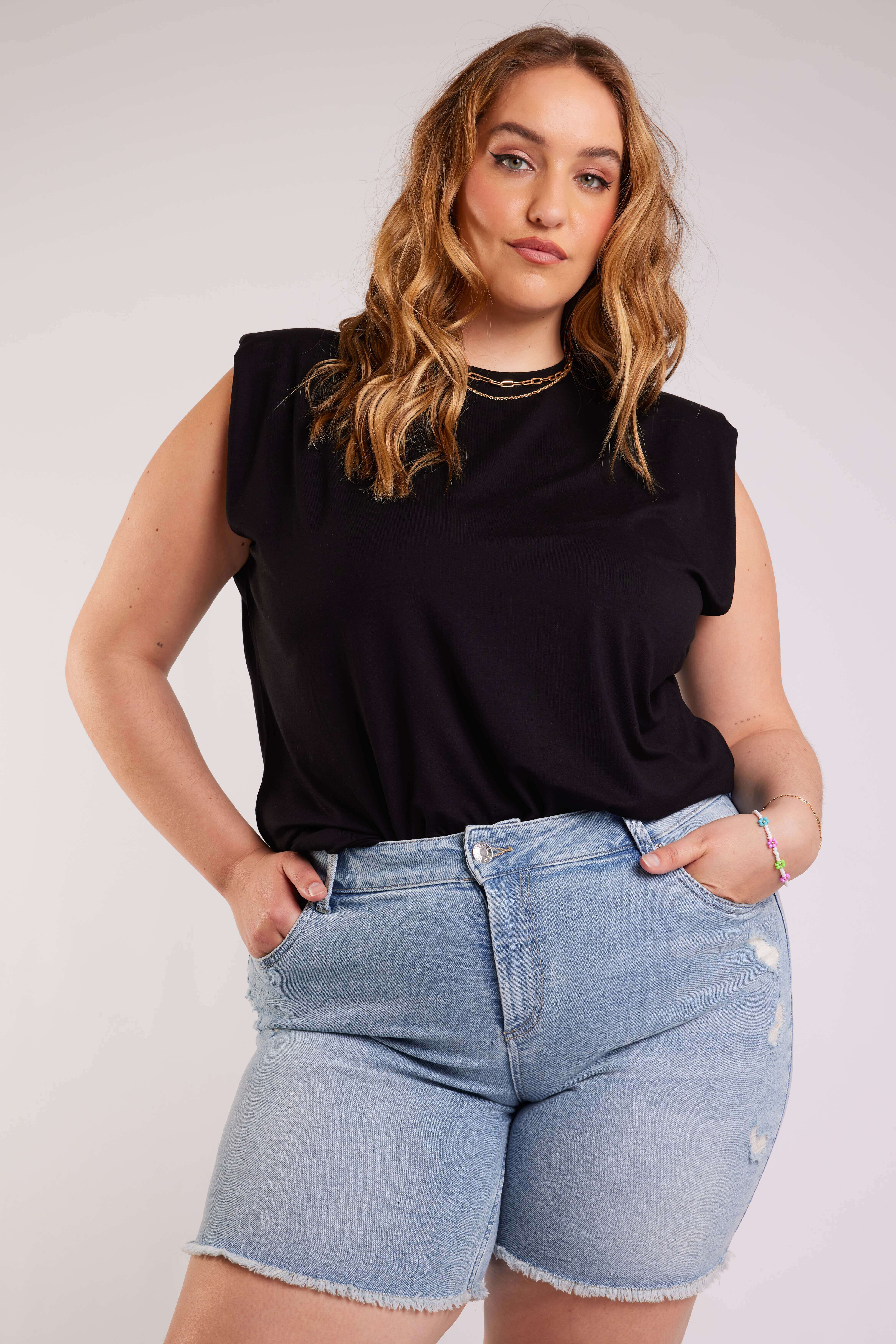 Top mit Schulterpolster  image number 6