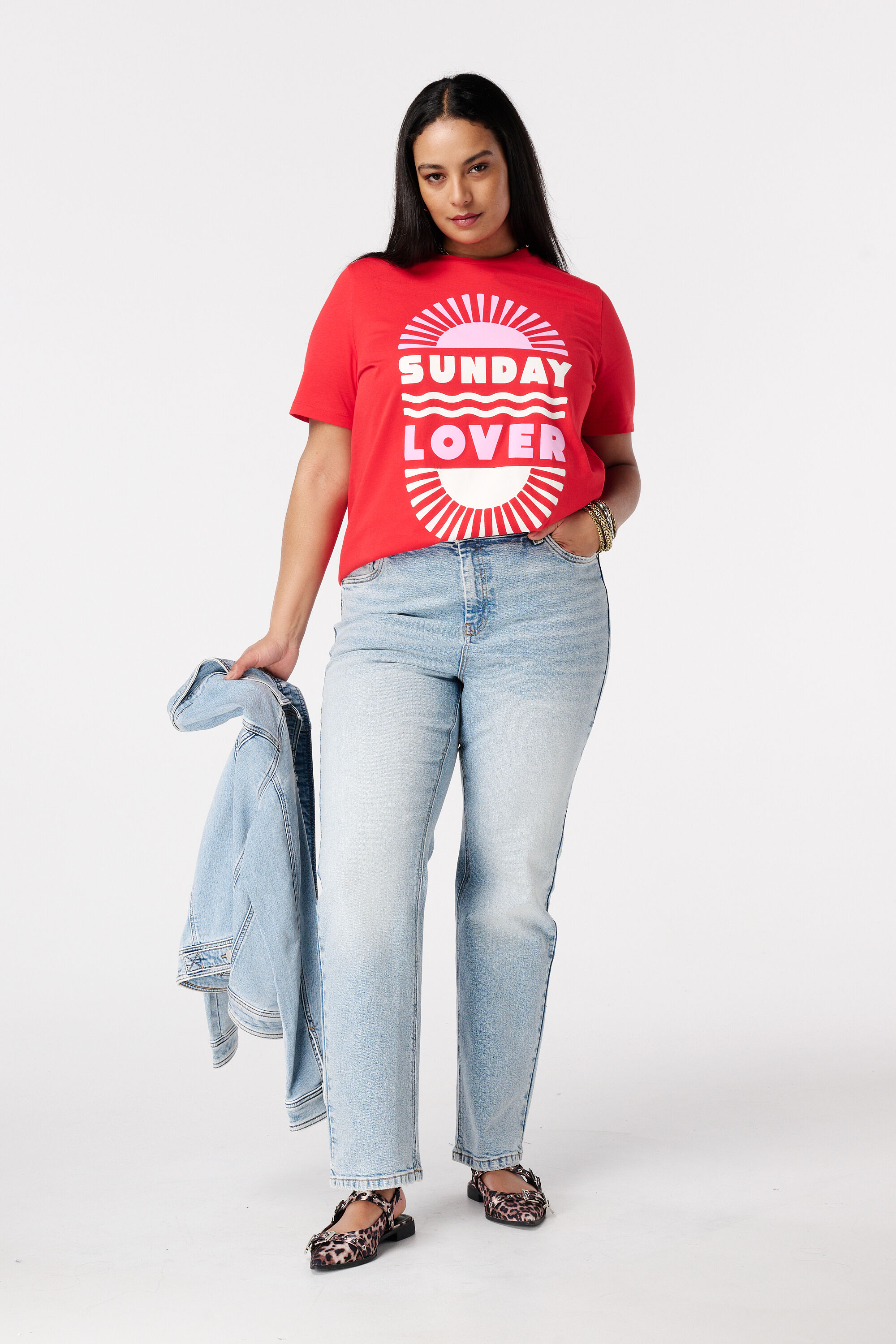 Straight Leg Jeans mit Mid Waist