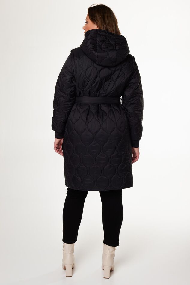Gesteppte Jacke mit abnehmbaren Ärmeln image number 3