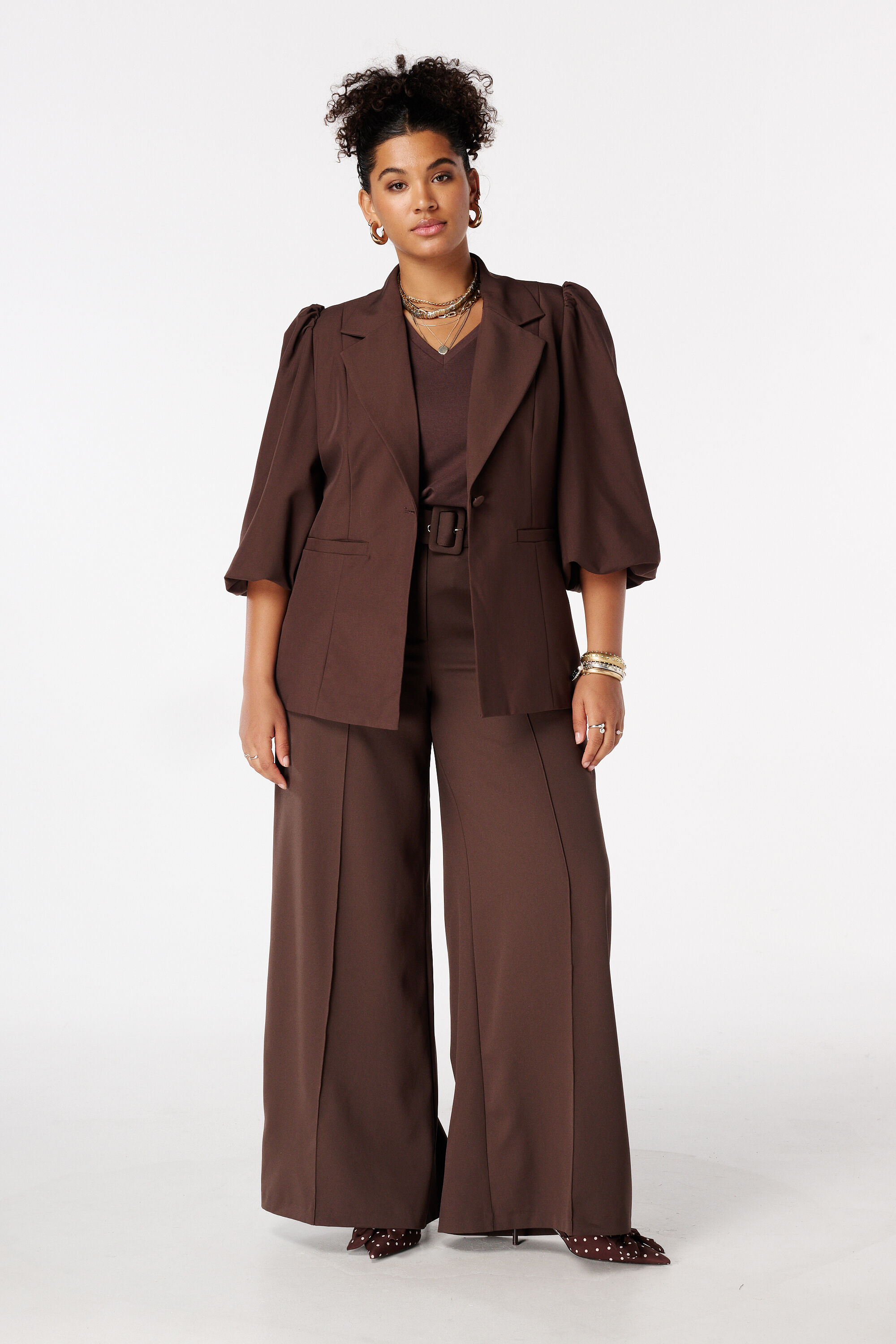 Wide Leg Hose mit G&uuml;rtel