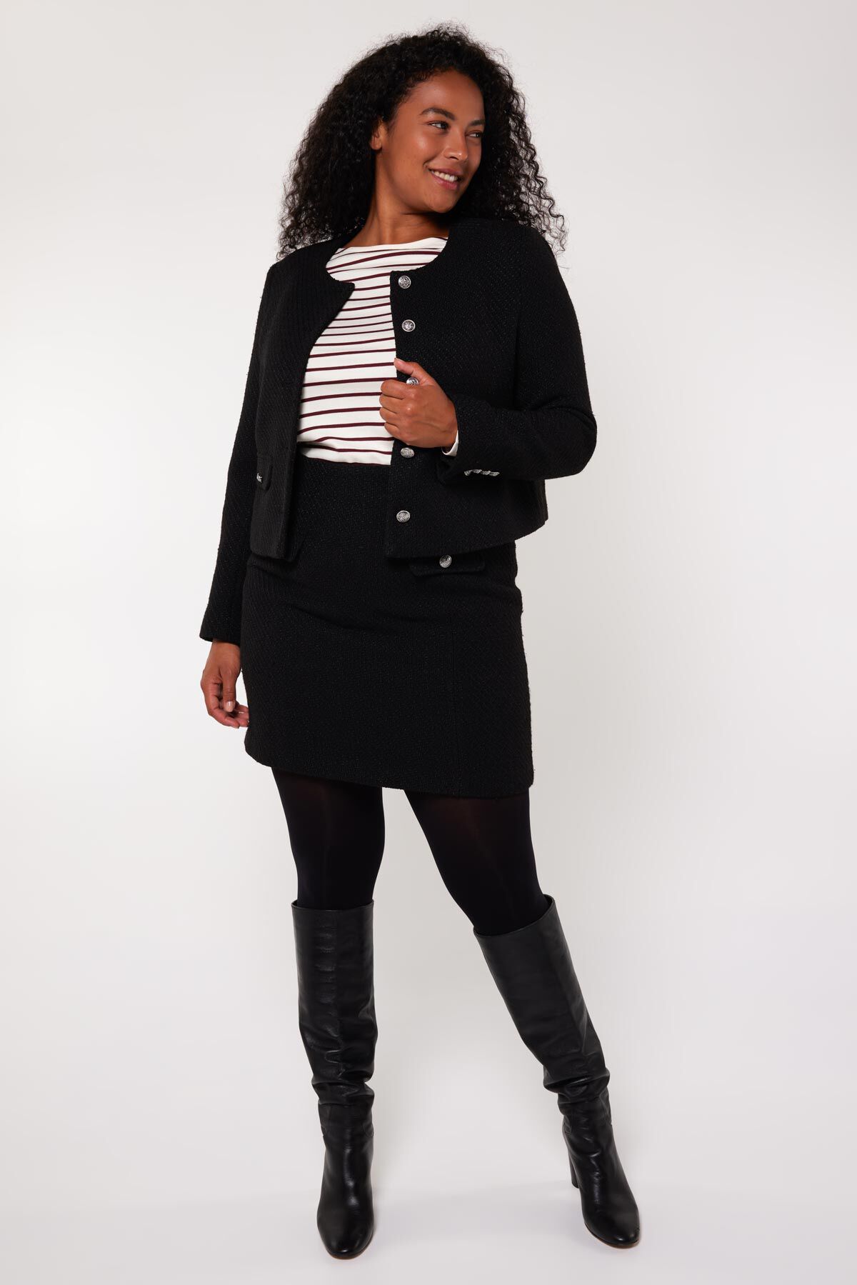 Kurzer Tweed-Blazer  image number 5