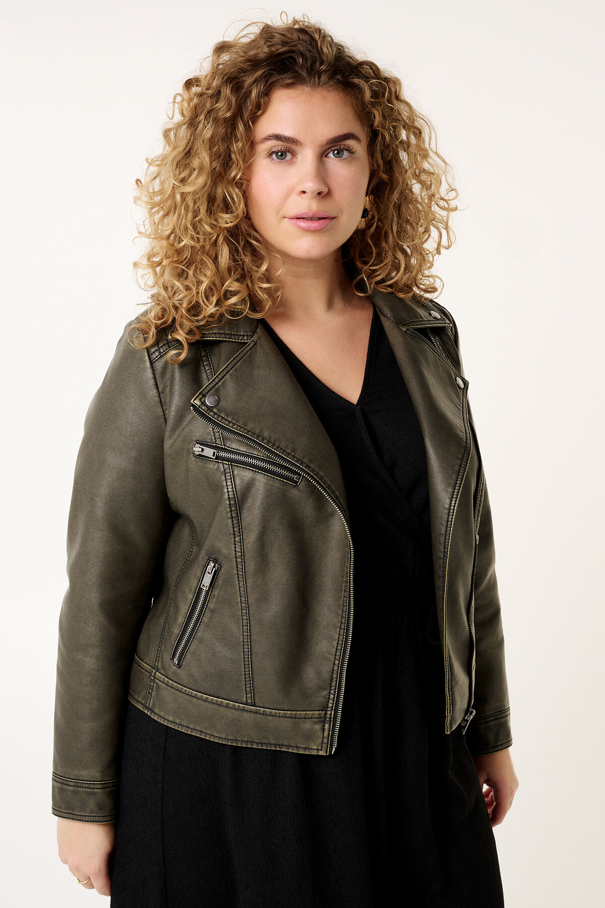 Kunstleder-Bikerjacke image number 6