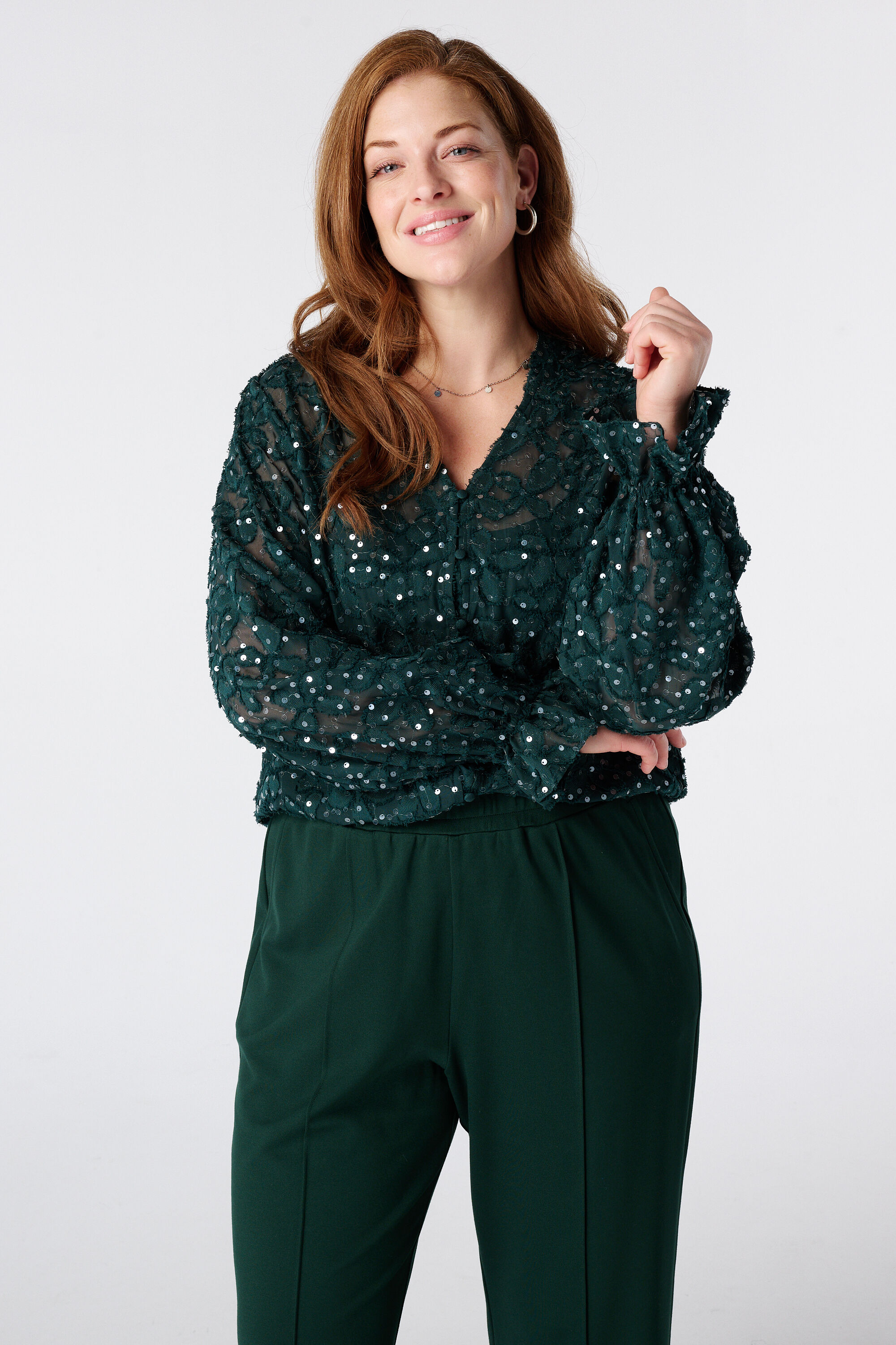 Bluse mit Blumen