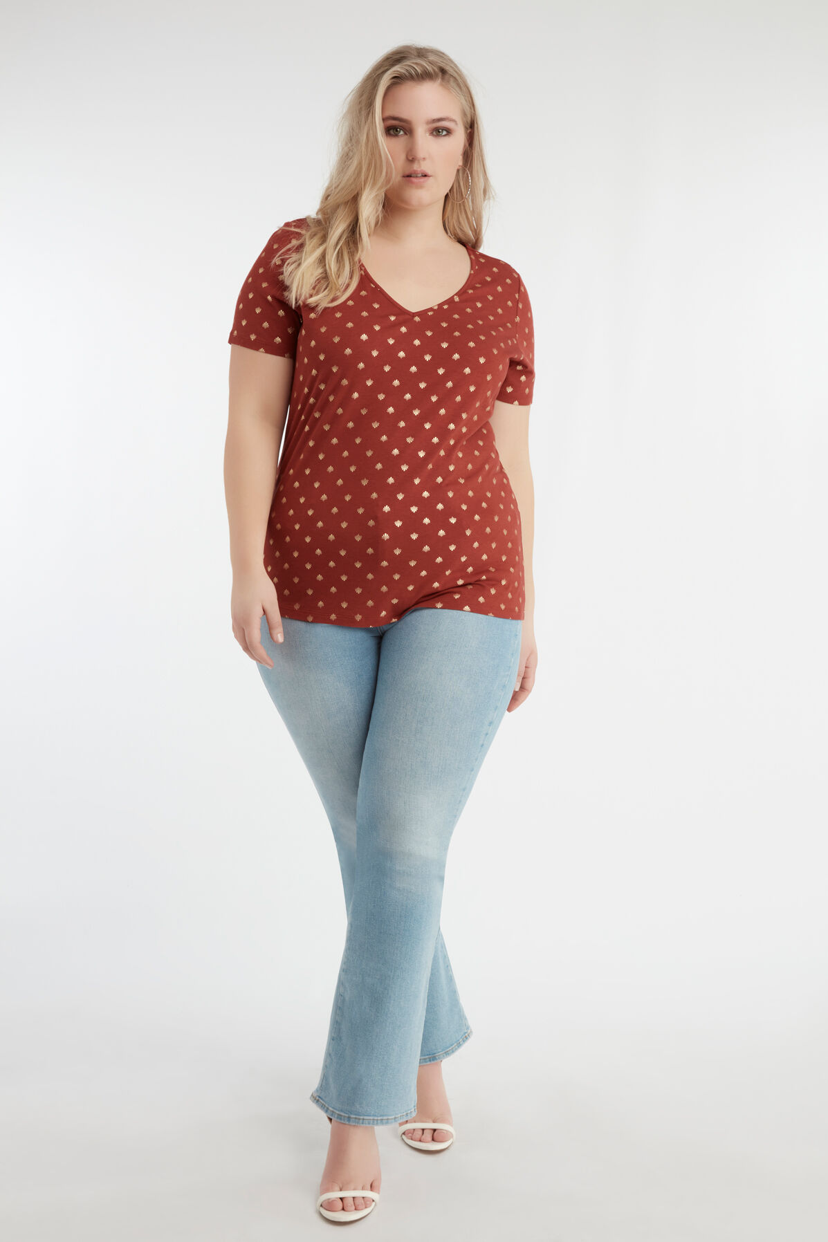 T-Shirt mit Folien-Print image number 3