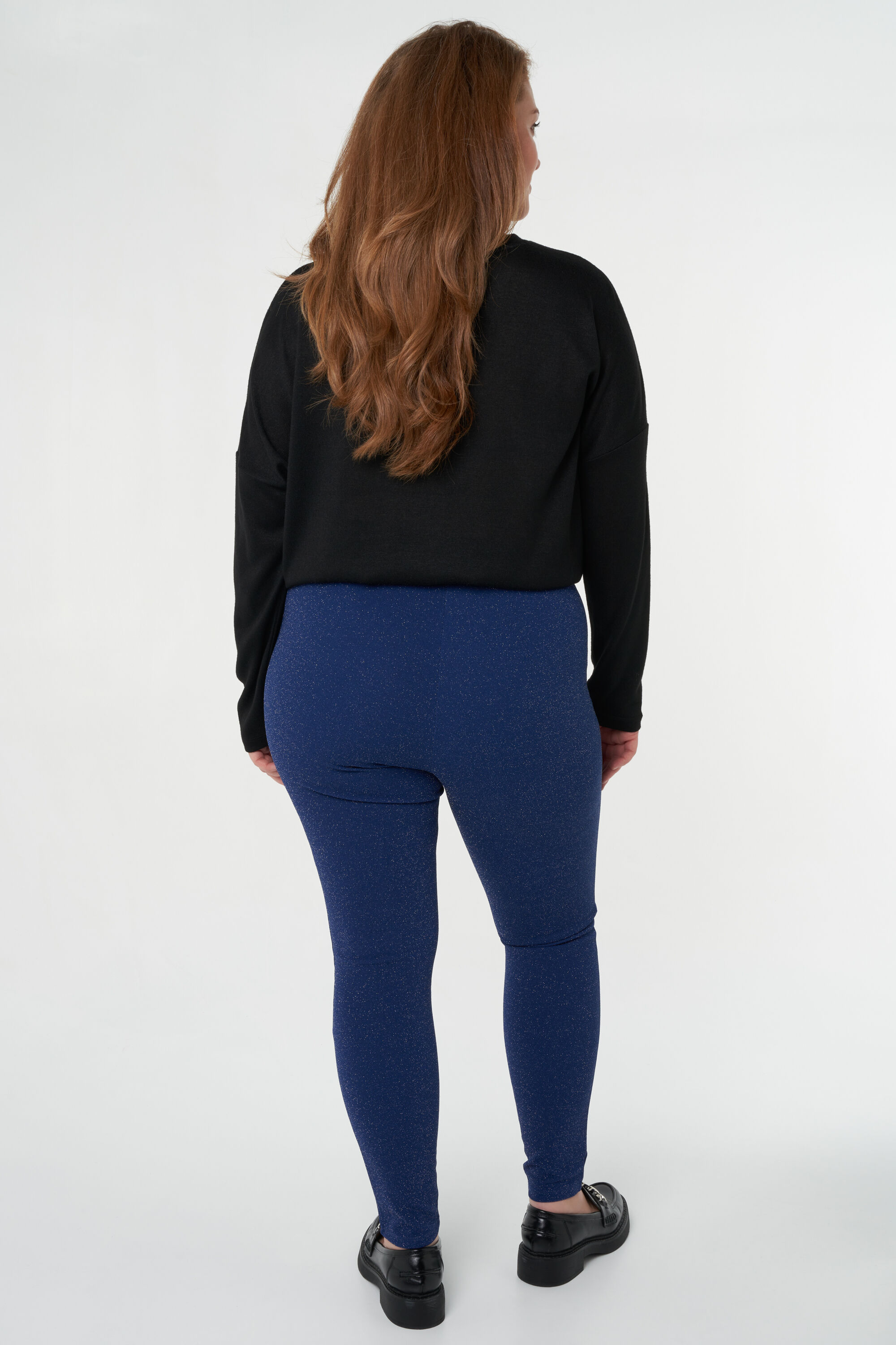 Glitzer-Treggings mit Kn&ouml;pfen image number 3