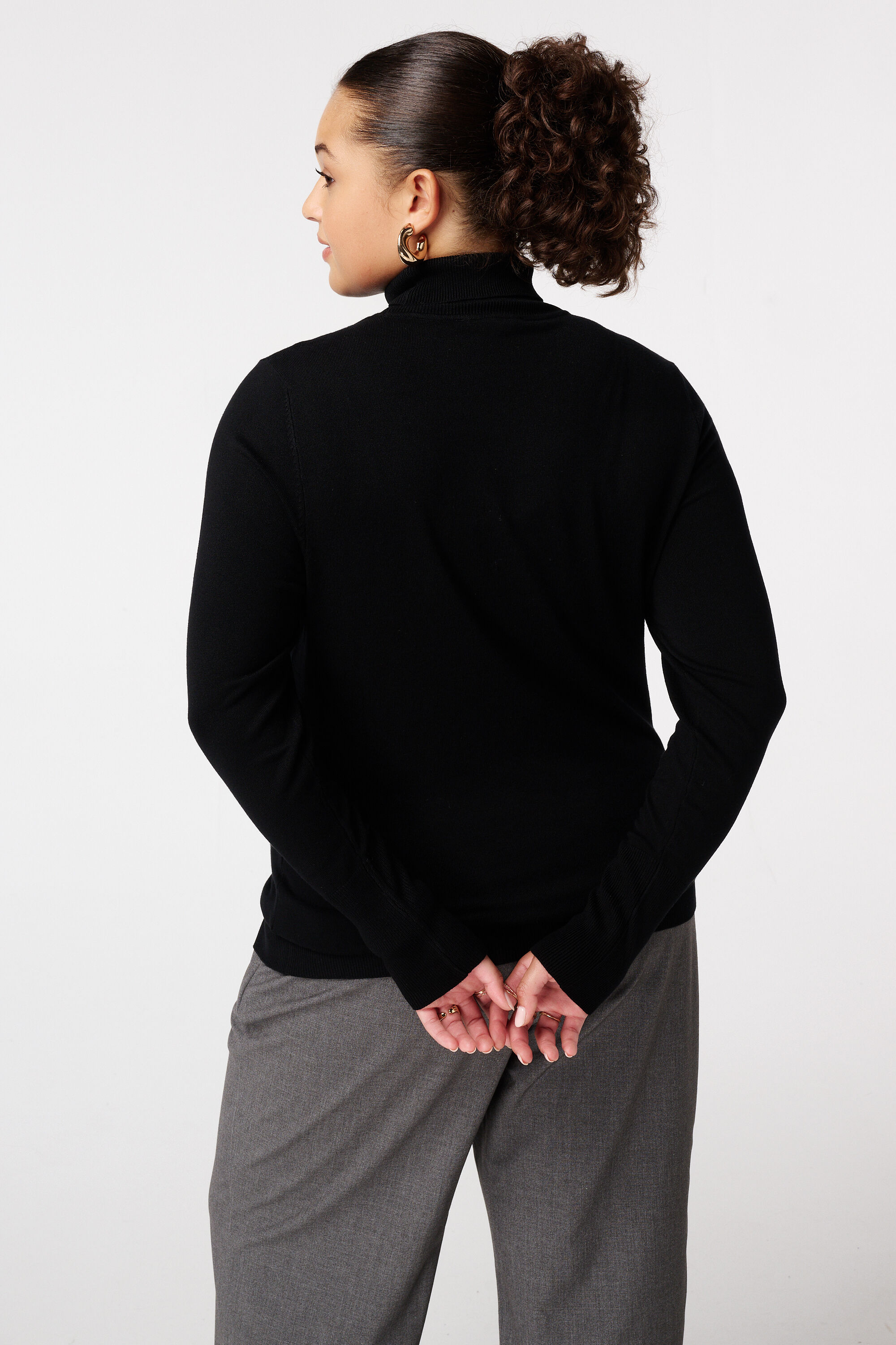 Pullover mit Rollkragen und Zierkn&ouml;pfen image number 3