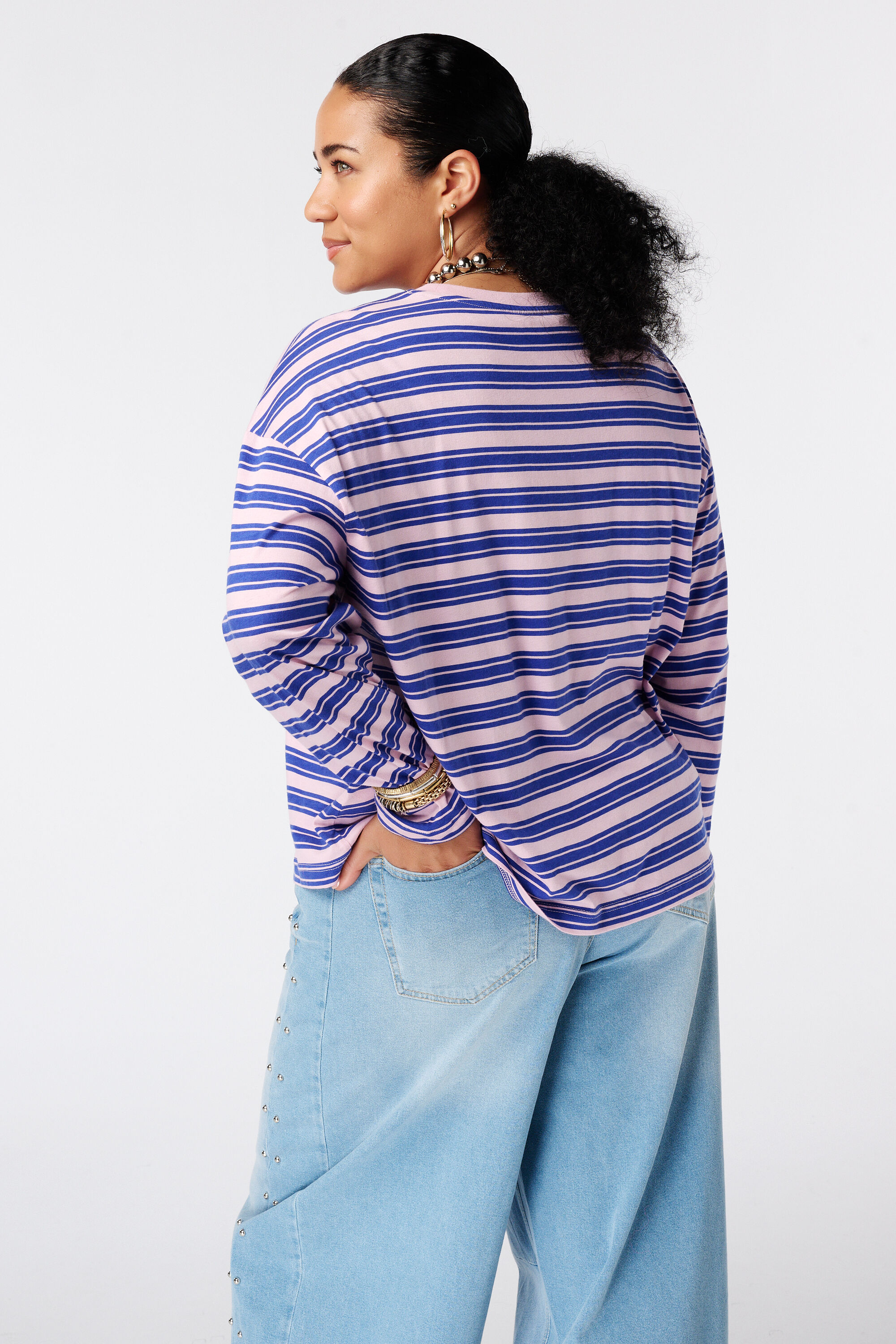 Gestreiftes Langarmshirt image number 3
