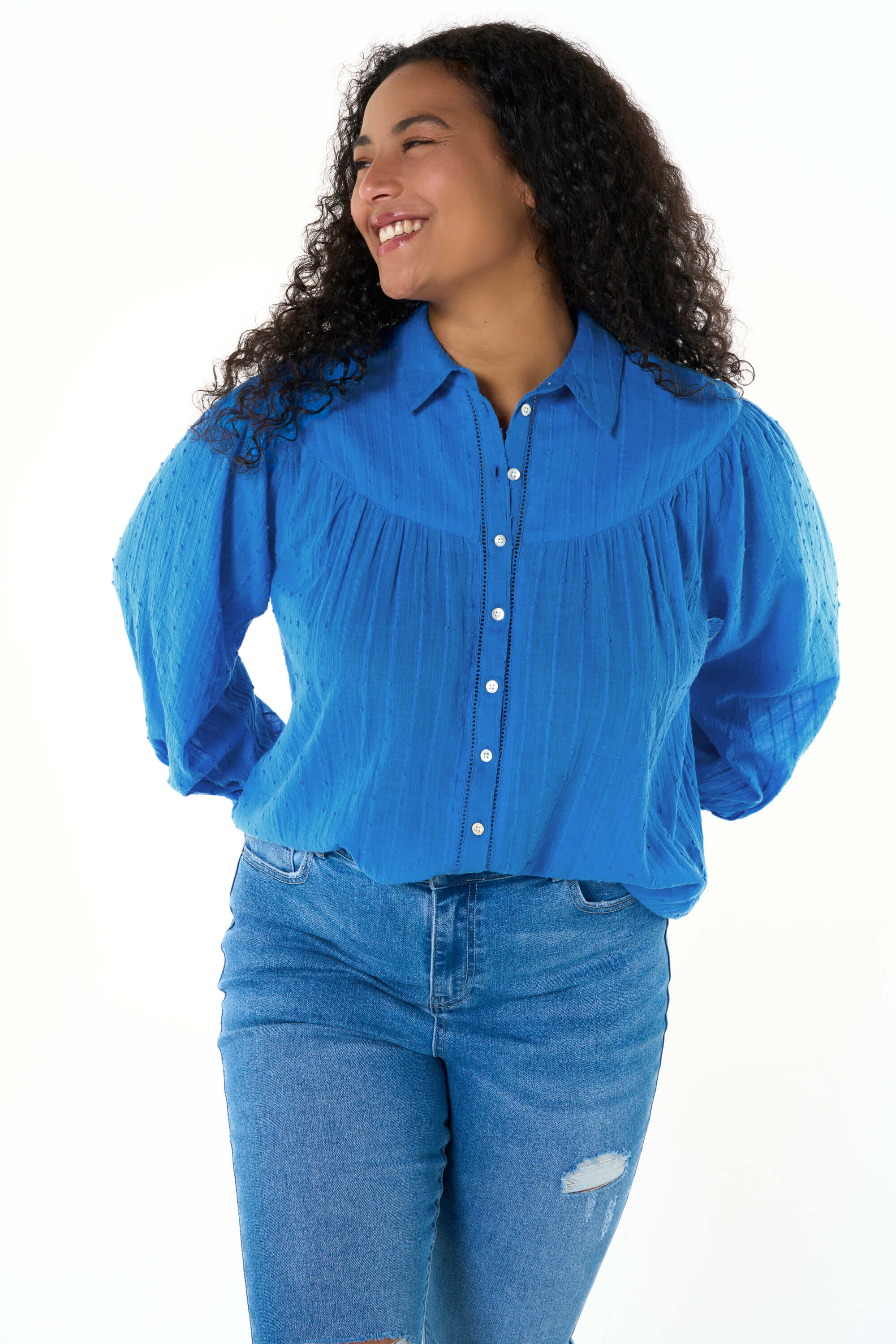 Bluse mit Ballon&auml;rmeln image number 5