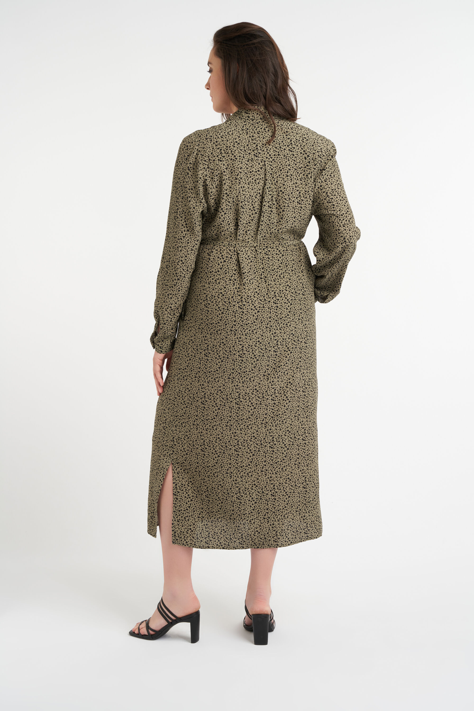 Langes Kleid mit Kordelg&uuml;rtel image number 4