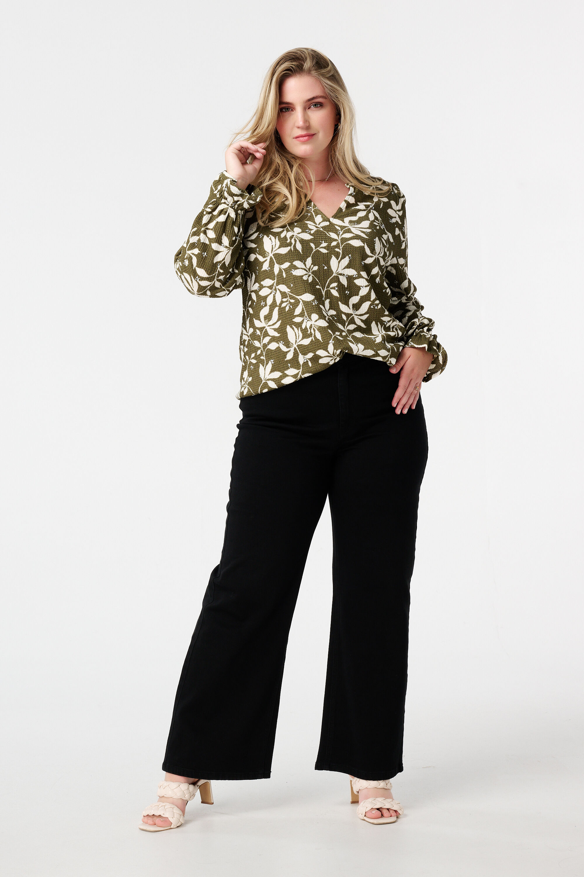 Bedrucktes und strukturiertes Top image number 5