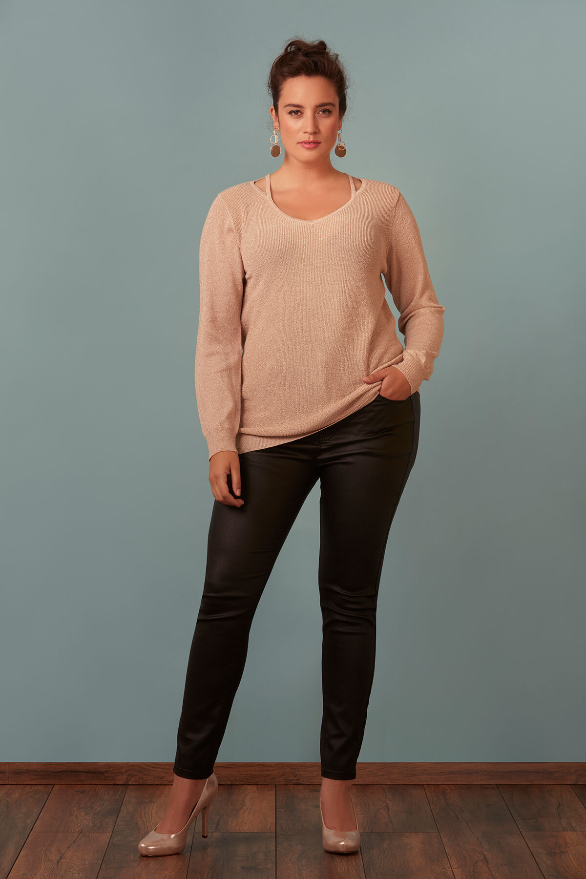 Pullover mit kleinem Schlitz image number 3