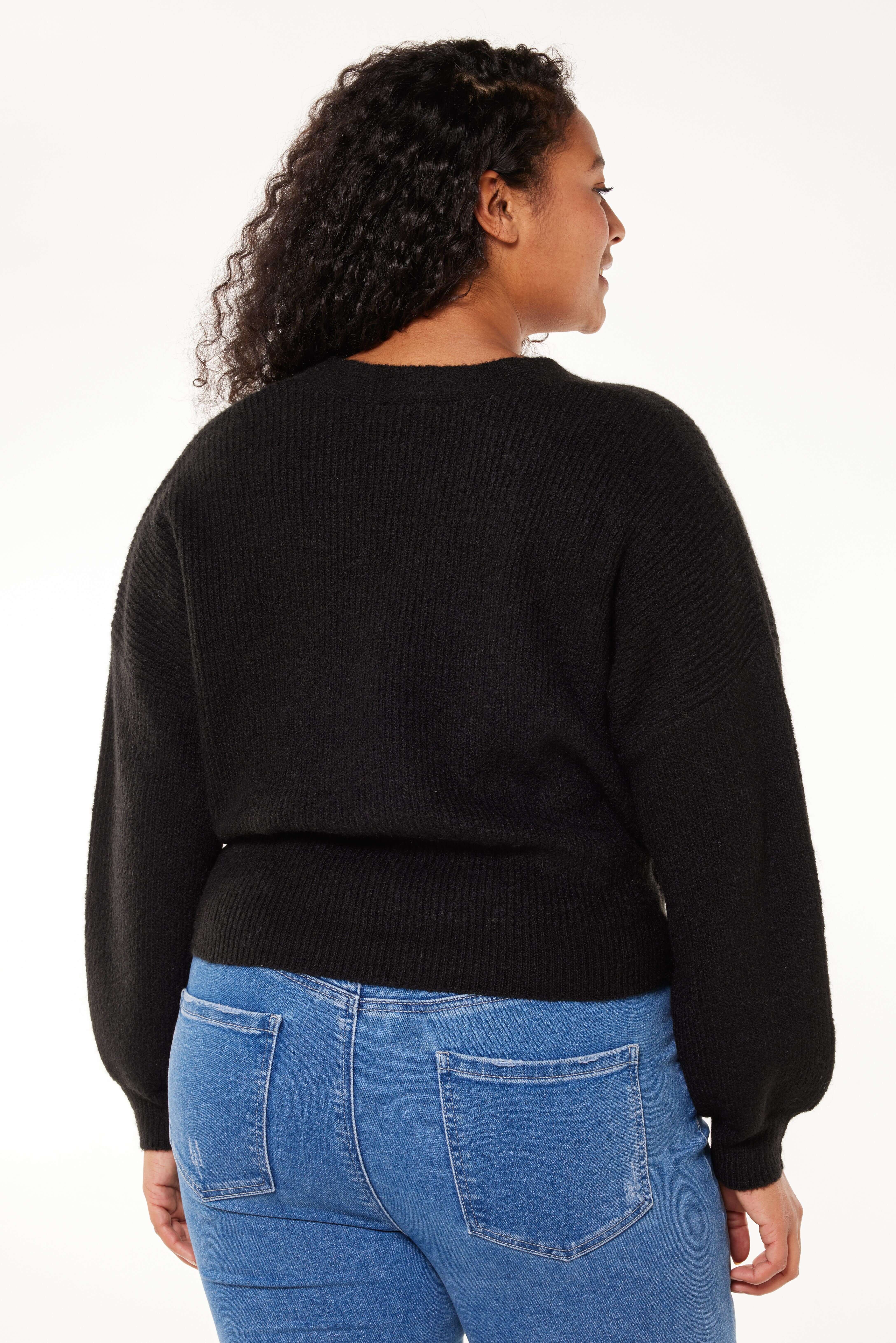 Gestrickter Wickel-Cardigan  image number 3